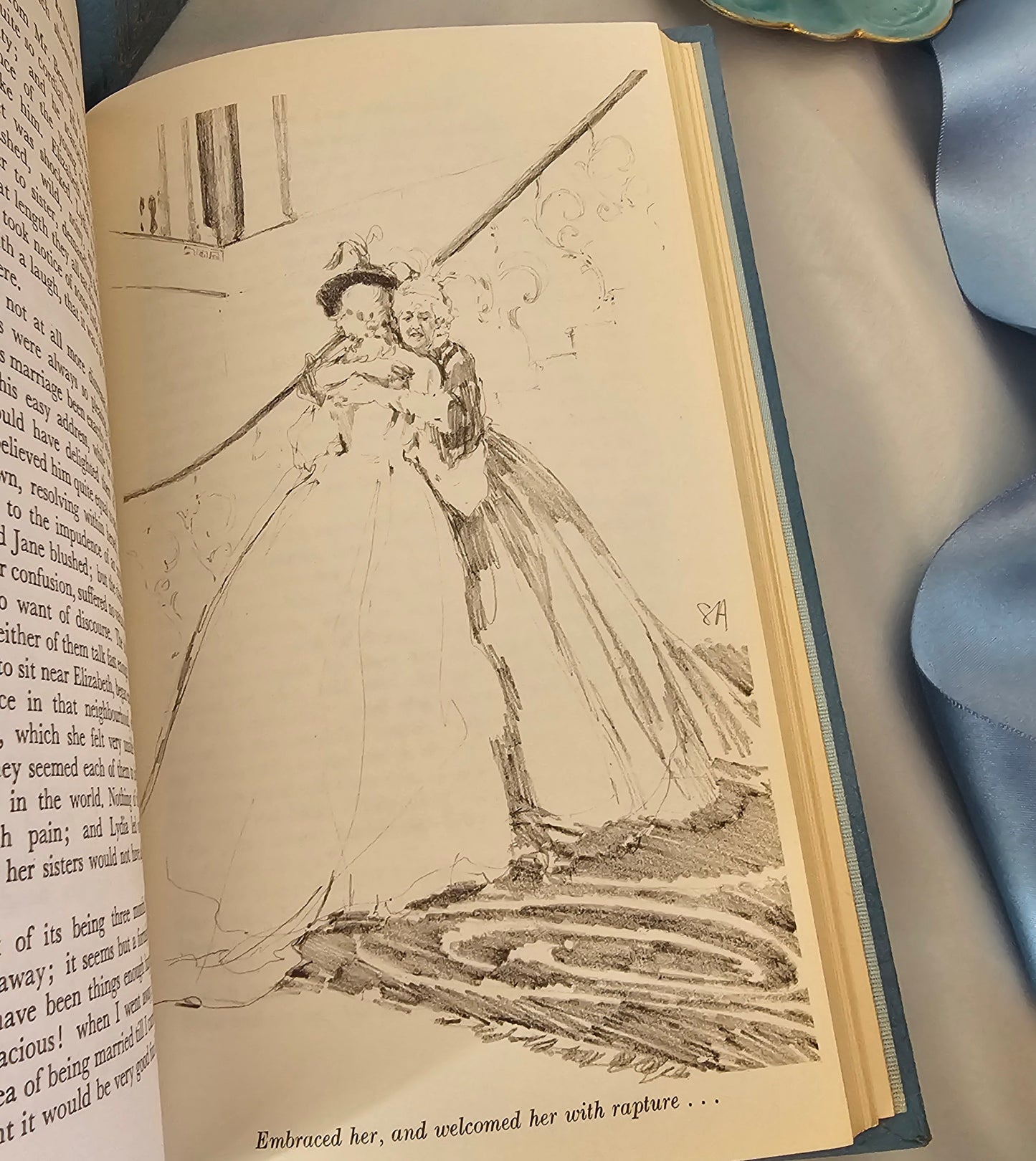 The Complete Novels of Jane Austen in Five Volumes / 23ct Gold on Real Lambskin Luxury Edition / Stunning and Scarce Collector's Edition