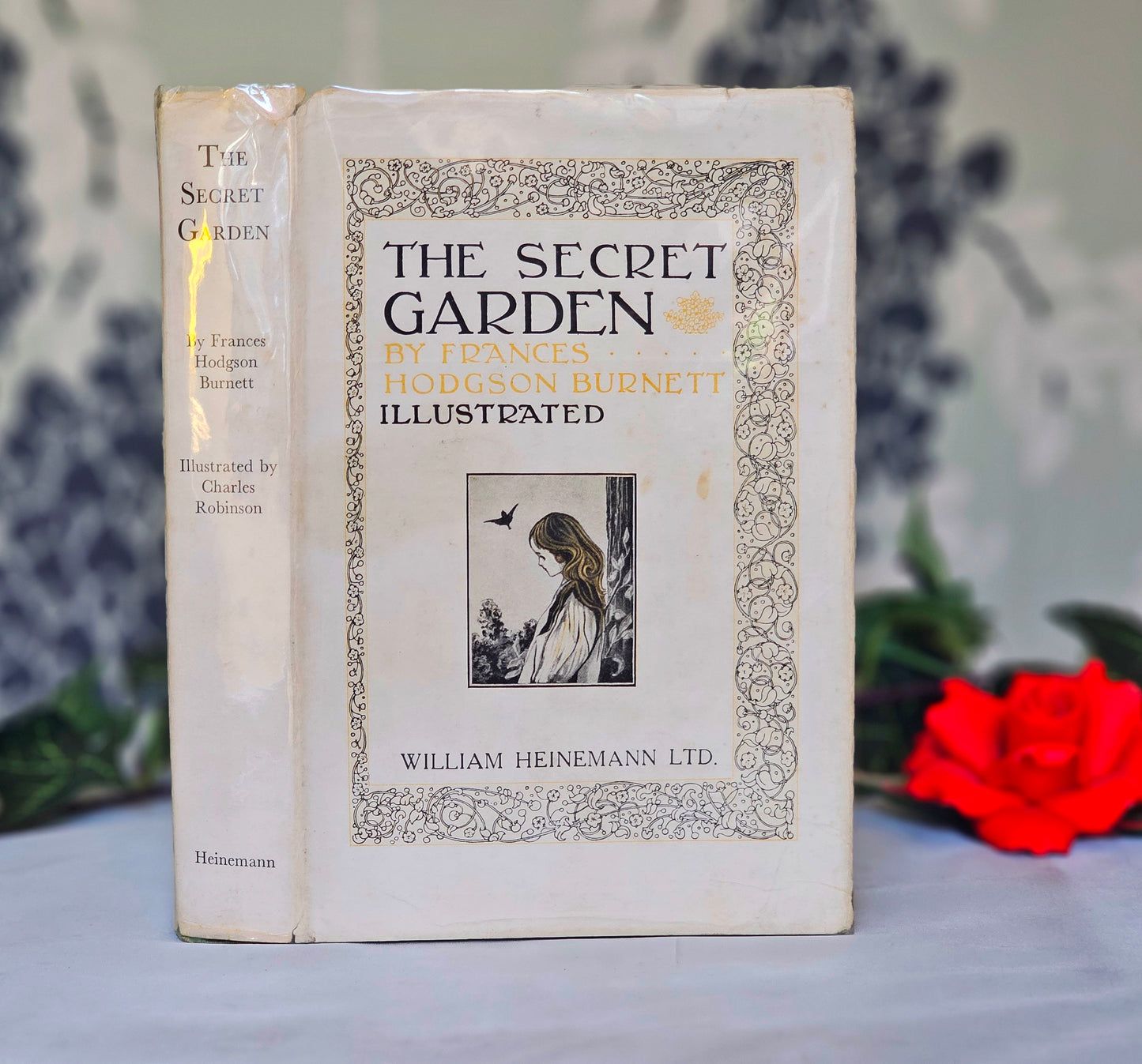 1960 The Secret Garden by Frances Hodgson Burnett / W Heinemann London / Eight Colour Plates by Charles Robinson / In Scarce Wrapper