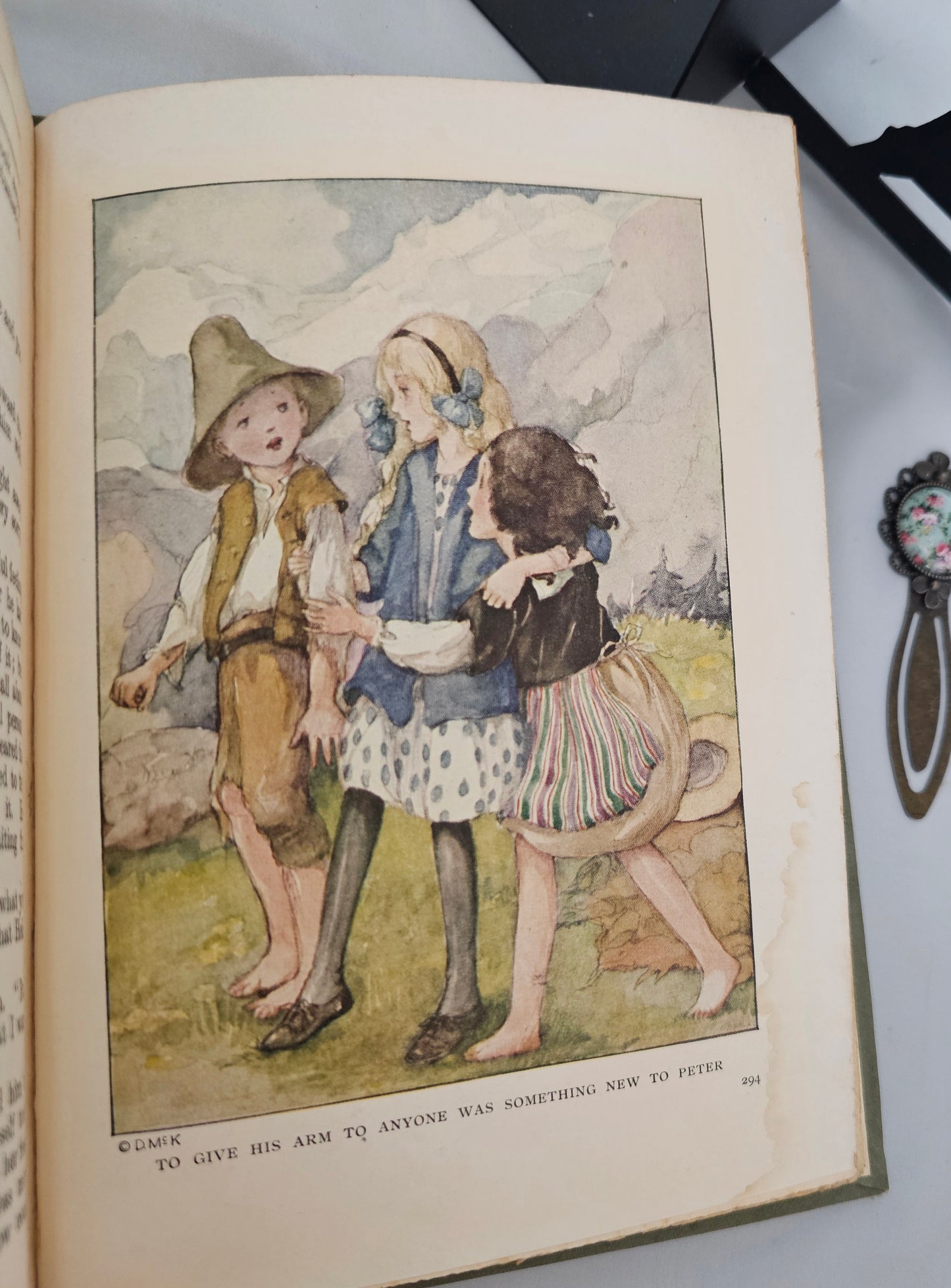 1930 Heidi by Johanna Spyri / George Harrap & Co., Ltd of London / Eight Colour Plate by Anne Anderson / Lovely Vintage Hardback Book