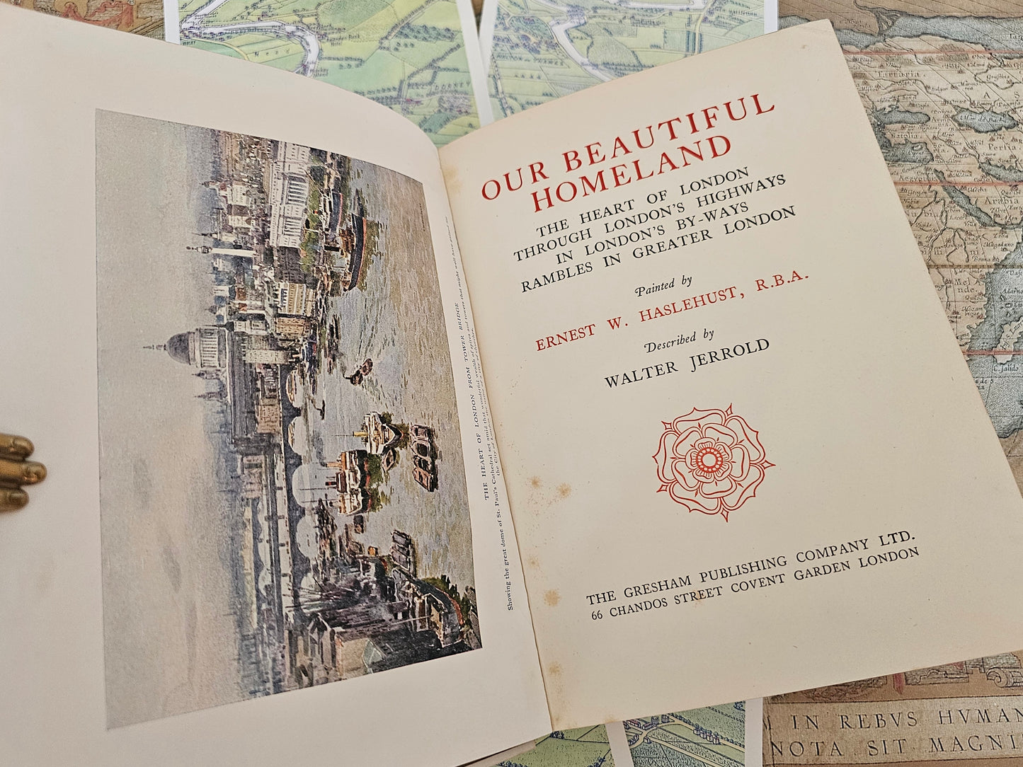 c1910s Our Beautiful Homeland: The Heart of London / Through London's Highways / In London's By-Ways / Rambles in Greater London