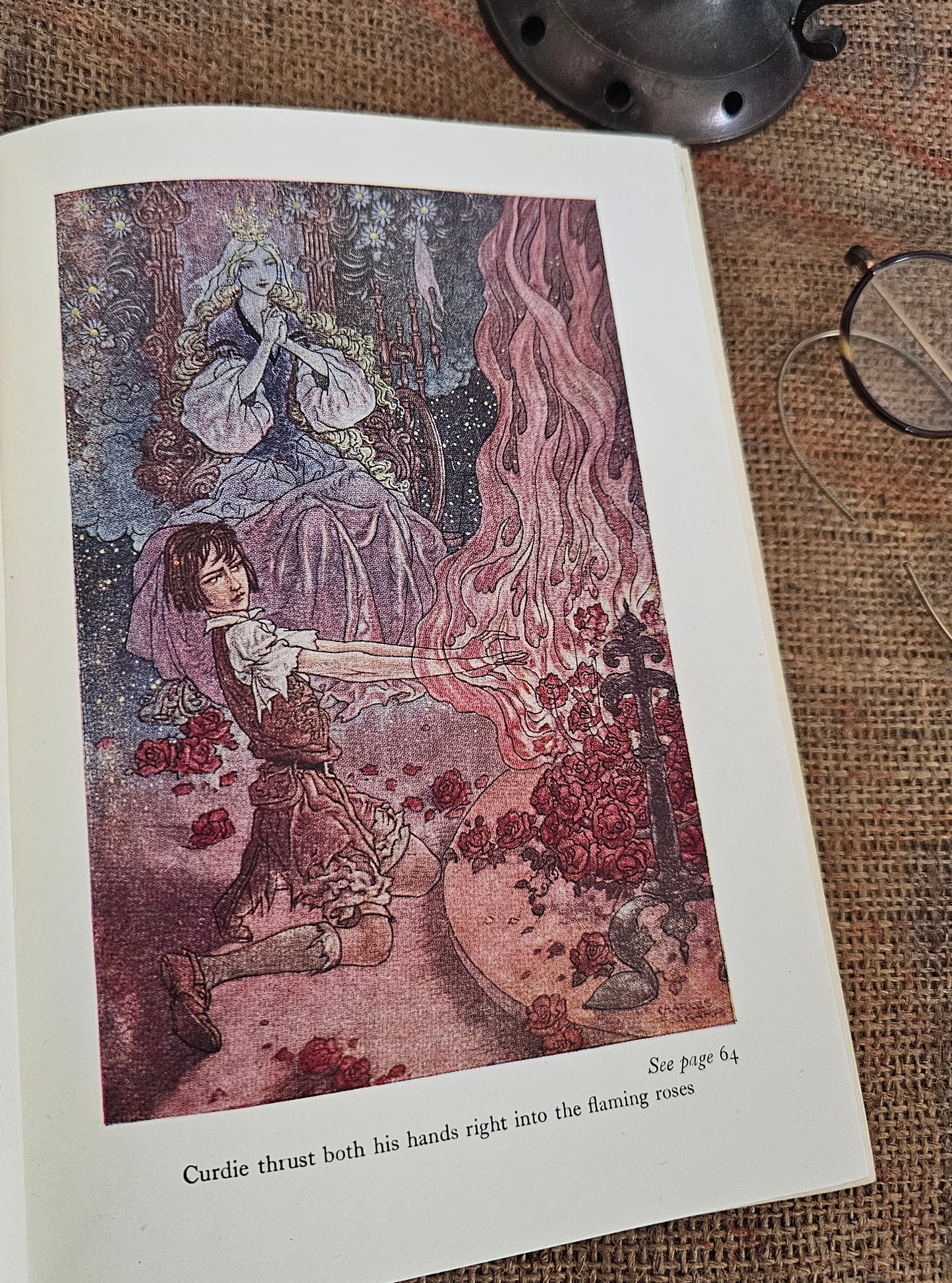 1951 The Princess and the Curdie, George Macdonald / JM Dent & Sons London / Decorative Boards / Illustrated With Colour Plates and Drawings