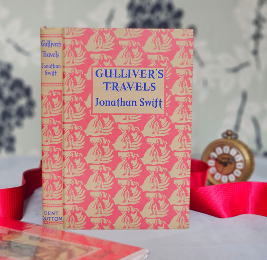 1973 Gulliver's Travels by Jonathan Swift / JM Dent & Sons London / Decorative Boards / Illustrated in Colour and Line by Arthur Rackham
