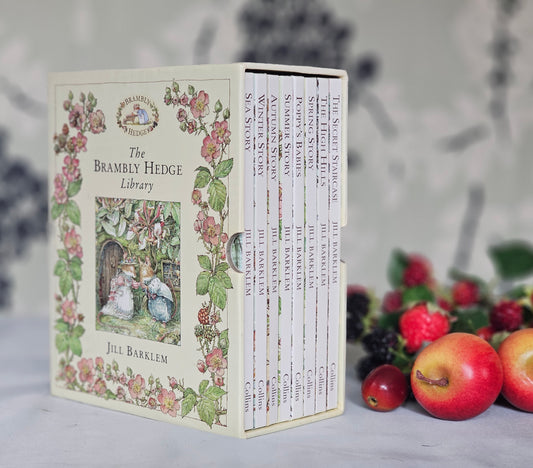 2000 The Brambly Hedge Collection by Jill Barklem / Spring, Summer, Autumn & Winter Story Plus Four More / Beautifully Illustrated Boxed Set