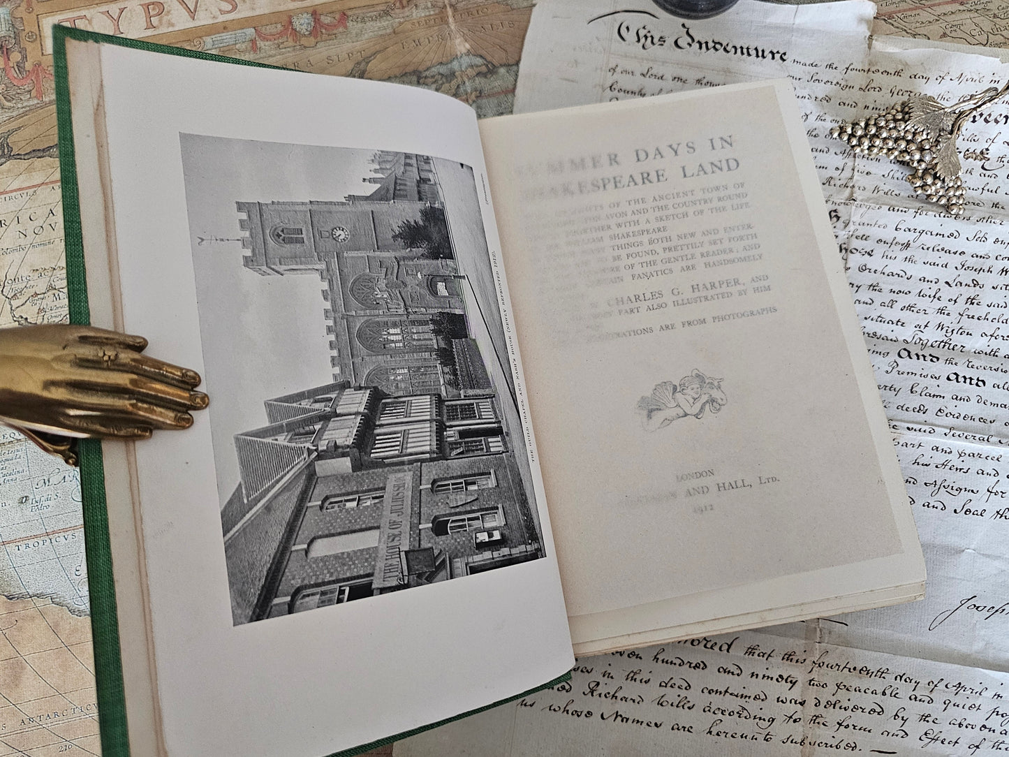 1912 Summer Days in Shakespeare Land-Some Delights of the Ancient Town of Stratford-Upon-Avon and the Country Round About by Charles Harper