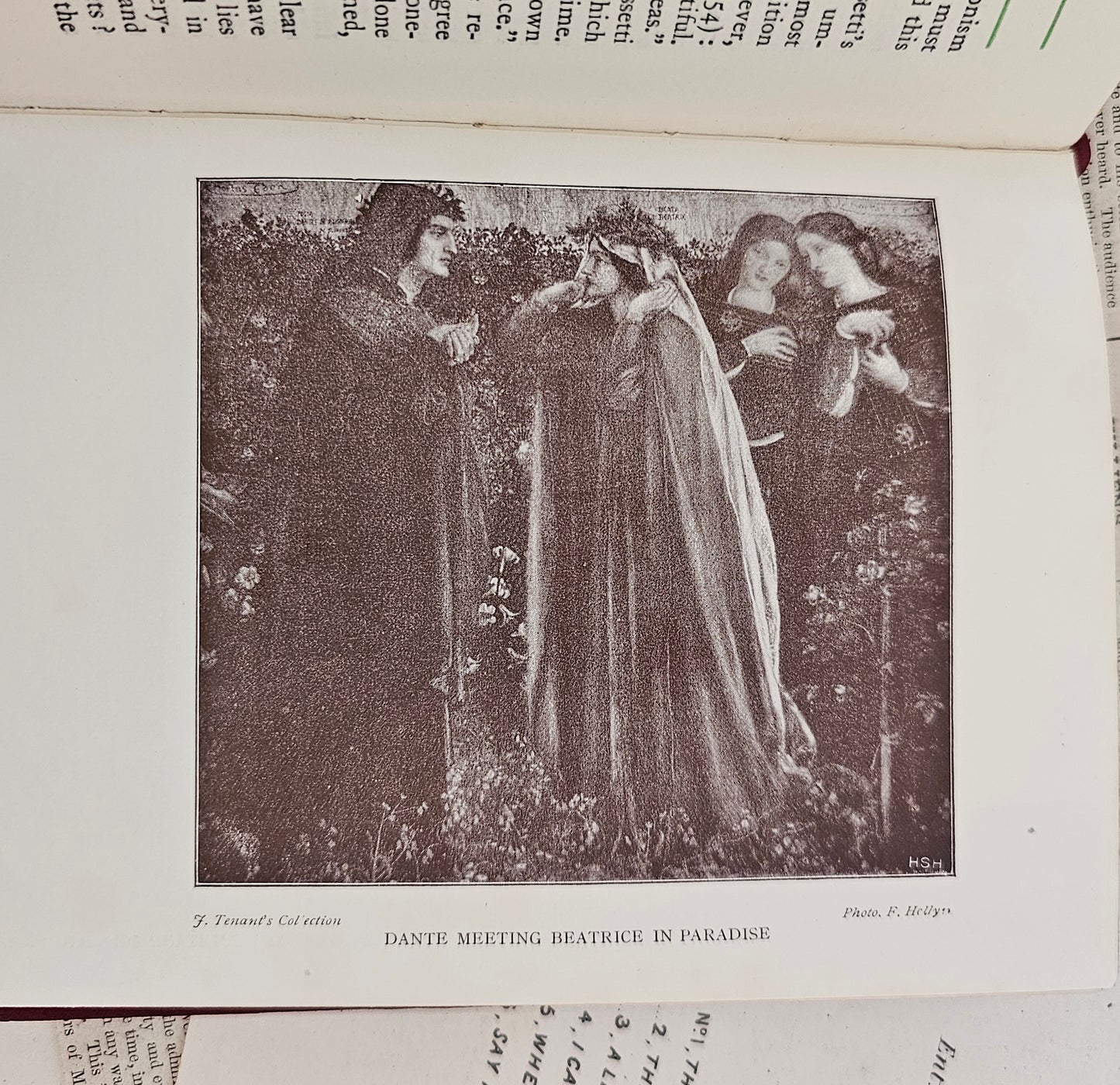 1910 Dante Gabriel Rossetti by HW Singer / Siegle, Hill & Co., London / Beautiful Red Suede Binding / Thirteen Black and White Illustrations