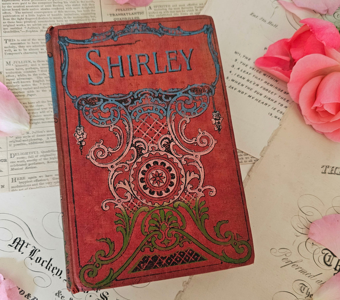 1890s Shirley by Currer Bell (Charlotte Bronte) / Lever Brothers Ltd / Lovely Decorative Antique Hardback / In Good Condition