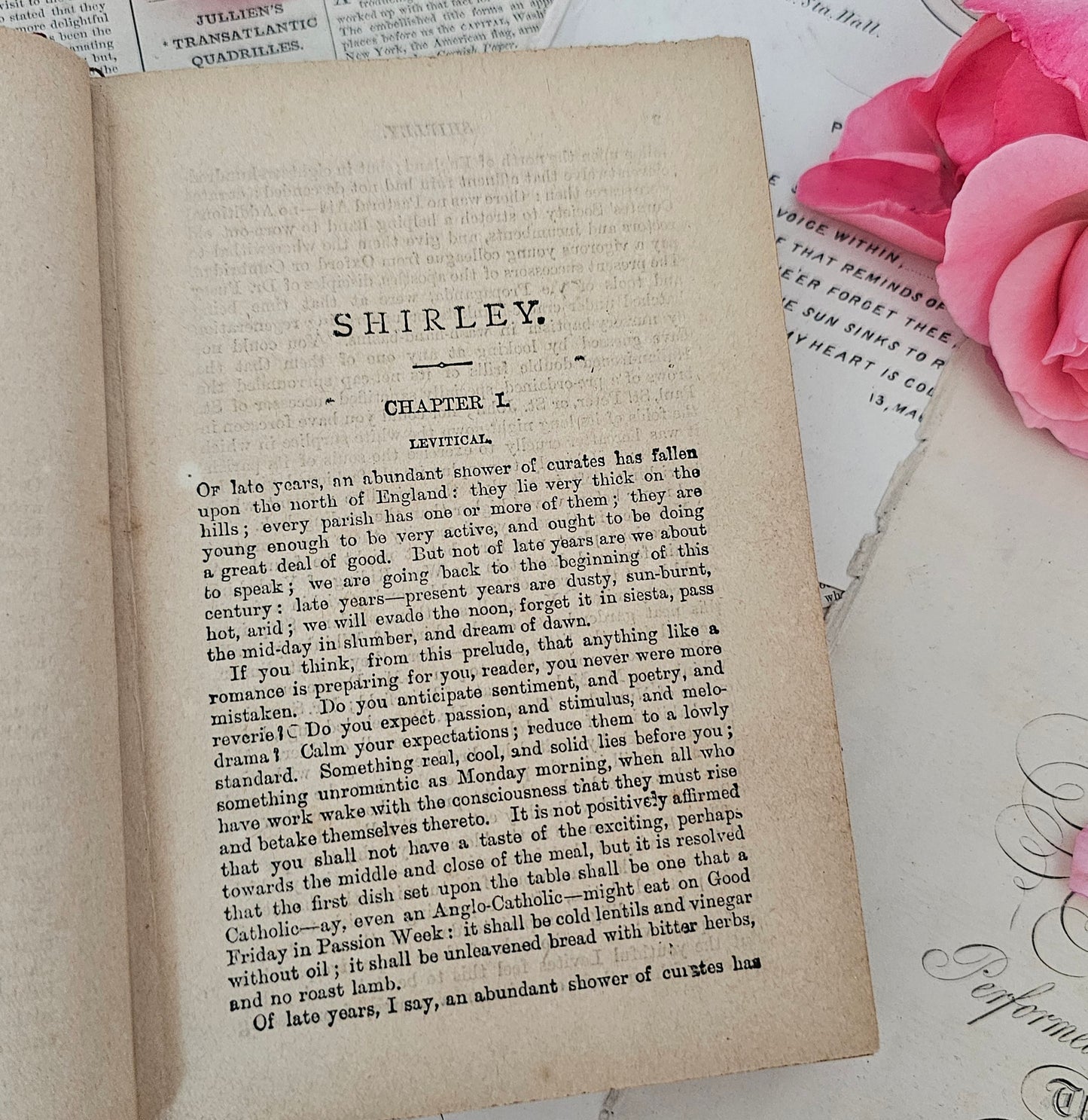 1890s Shirley by Currer Bell (Charlotte Bronte) / Lever Brothers Ltd / Lovely Decorative Antique Hardback / In Good Condition