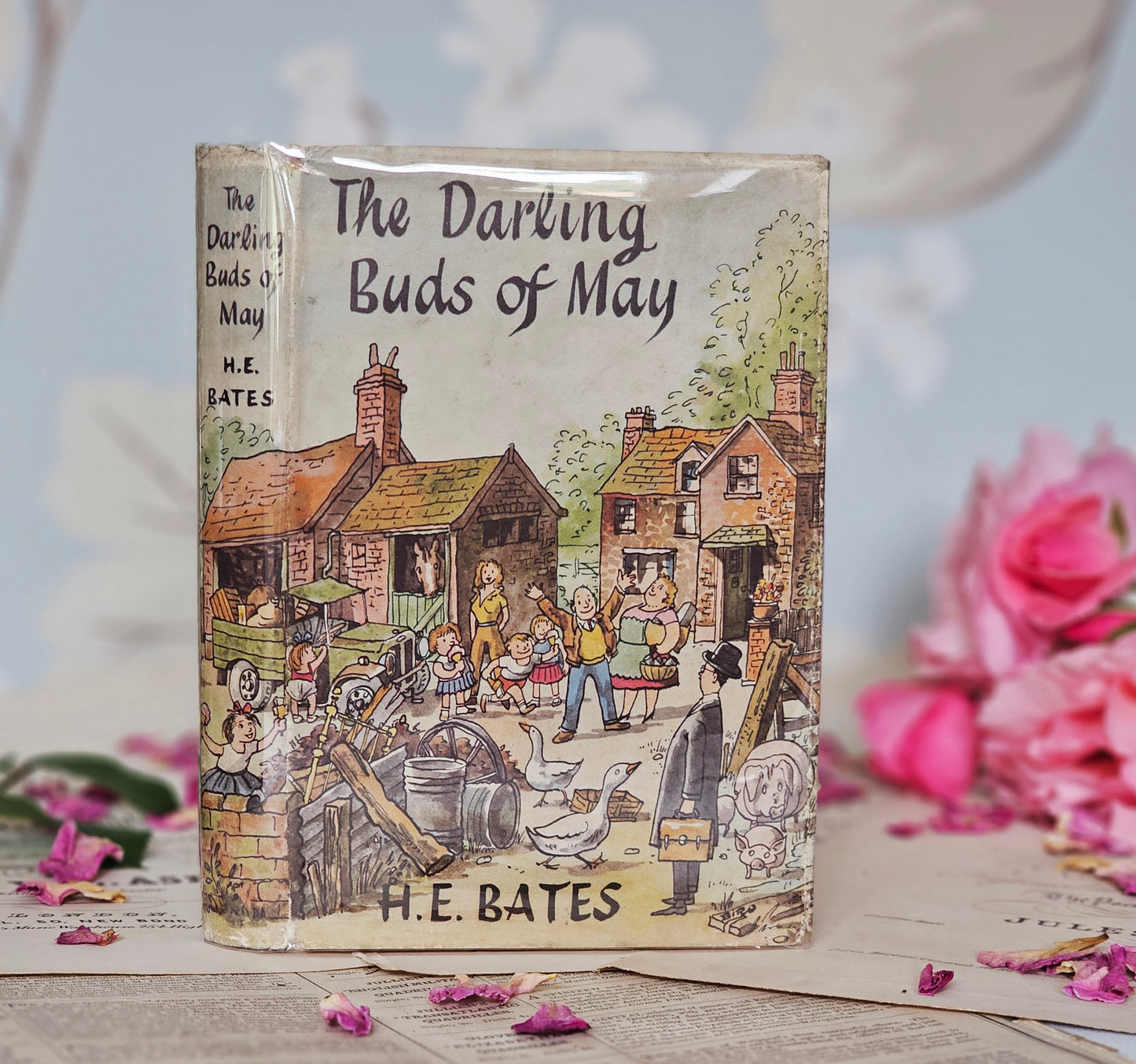 1958 The Darling Buds of May by HE Bates / Much Loved Novel From the Year of First Publication / The Book Club, London / Dust Jacket