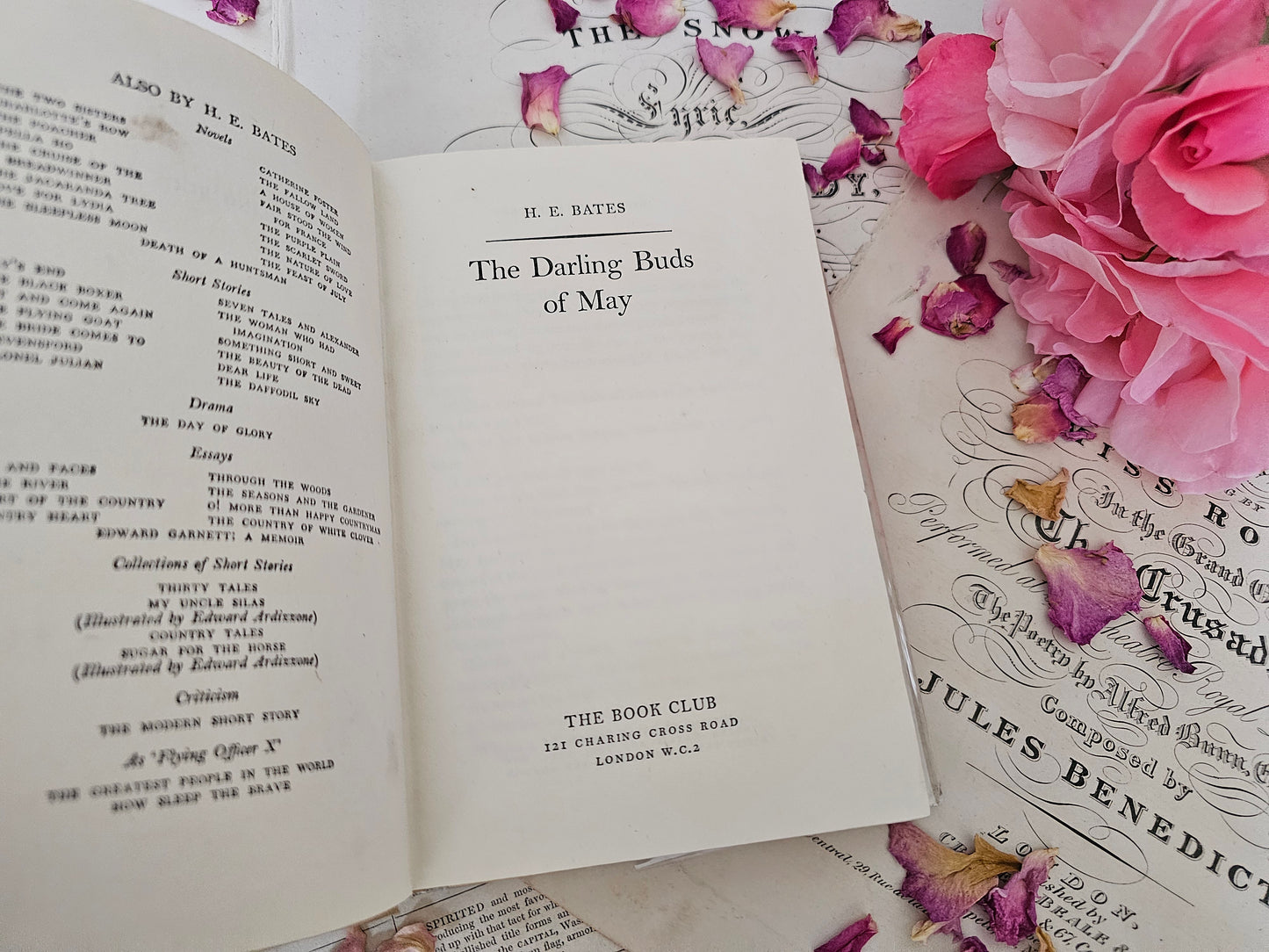 1958 The Darling Buds of May by HE Bates / Much Loved Novel From the Year of First Publication / The Book Club, London / Dust Jacket