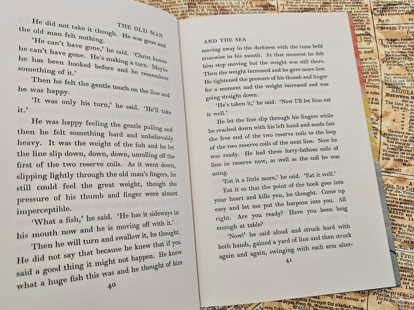 1966 The Old Man & The Sea by Ernest Hemingway / Jonathan Cape, London / In Excellent Condition With Super Dust Wrapper / Pulitzer Winner