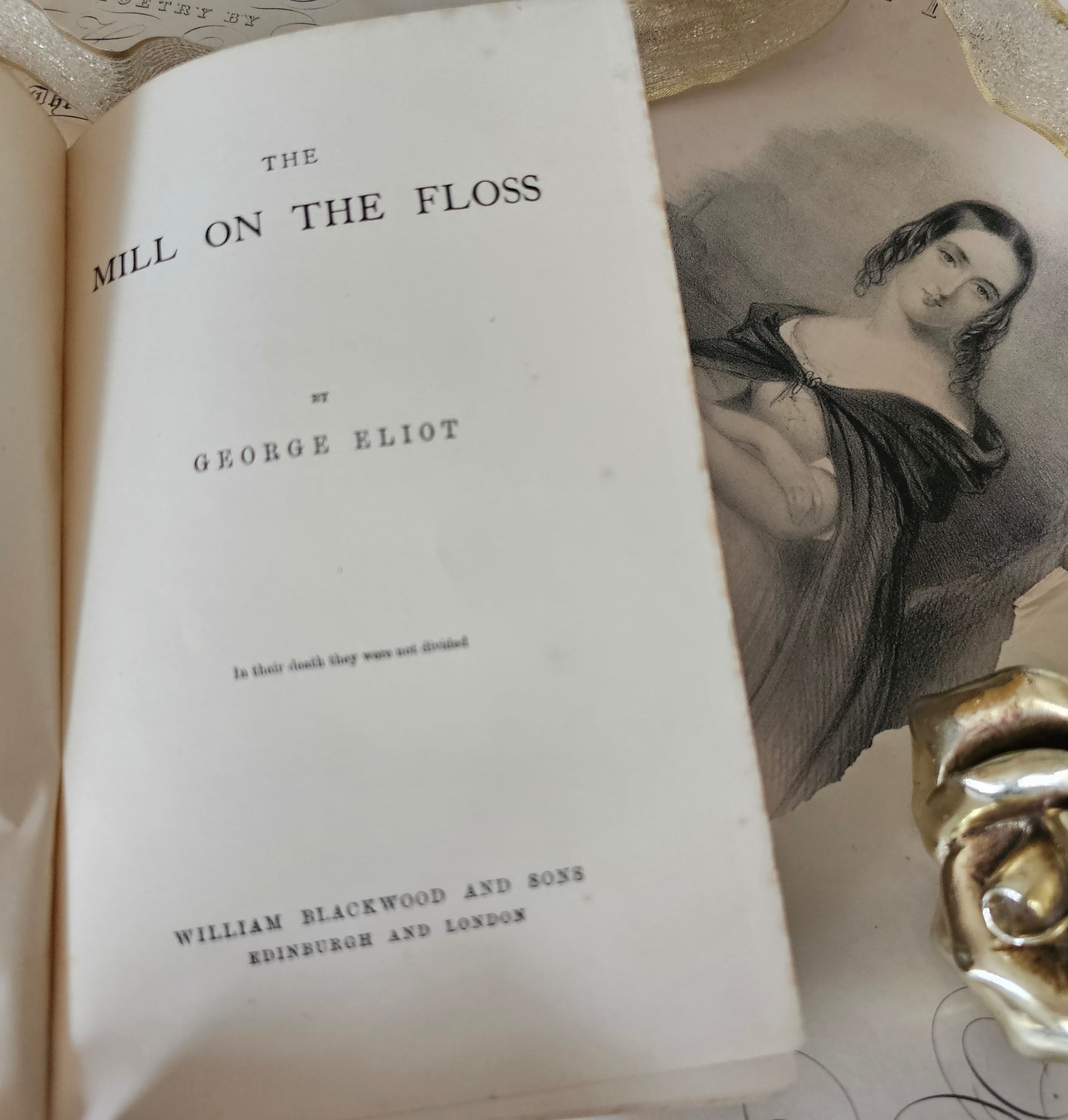 1880s The Mill on the Floss by George Eliot / William Blackwood & Sons, Ltd / Elegant Victorian Edition / In Good Condition