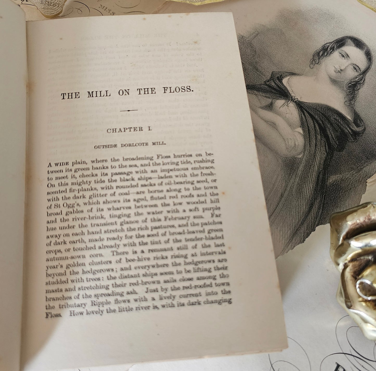 1880s The Mill on the Floss by George Eliot / William Blackwood & Sons, Ltd / Elegant Victorian Edition / In Good Condition