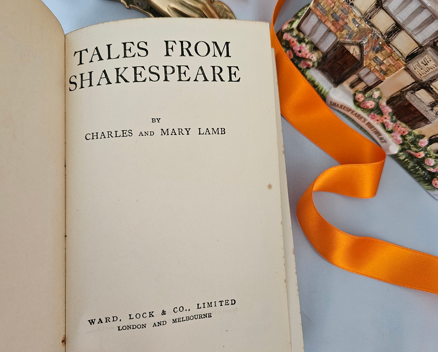 1930s Tales From Shakespeare by Charles and Mary Lamb / Ward, Lock & Co., London / Vintage Hardback Book in Original Dust Wrapper