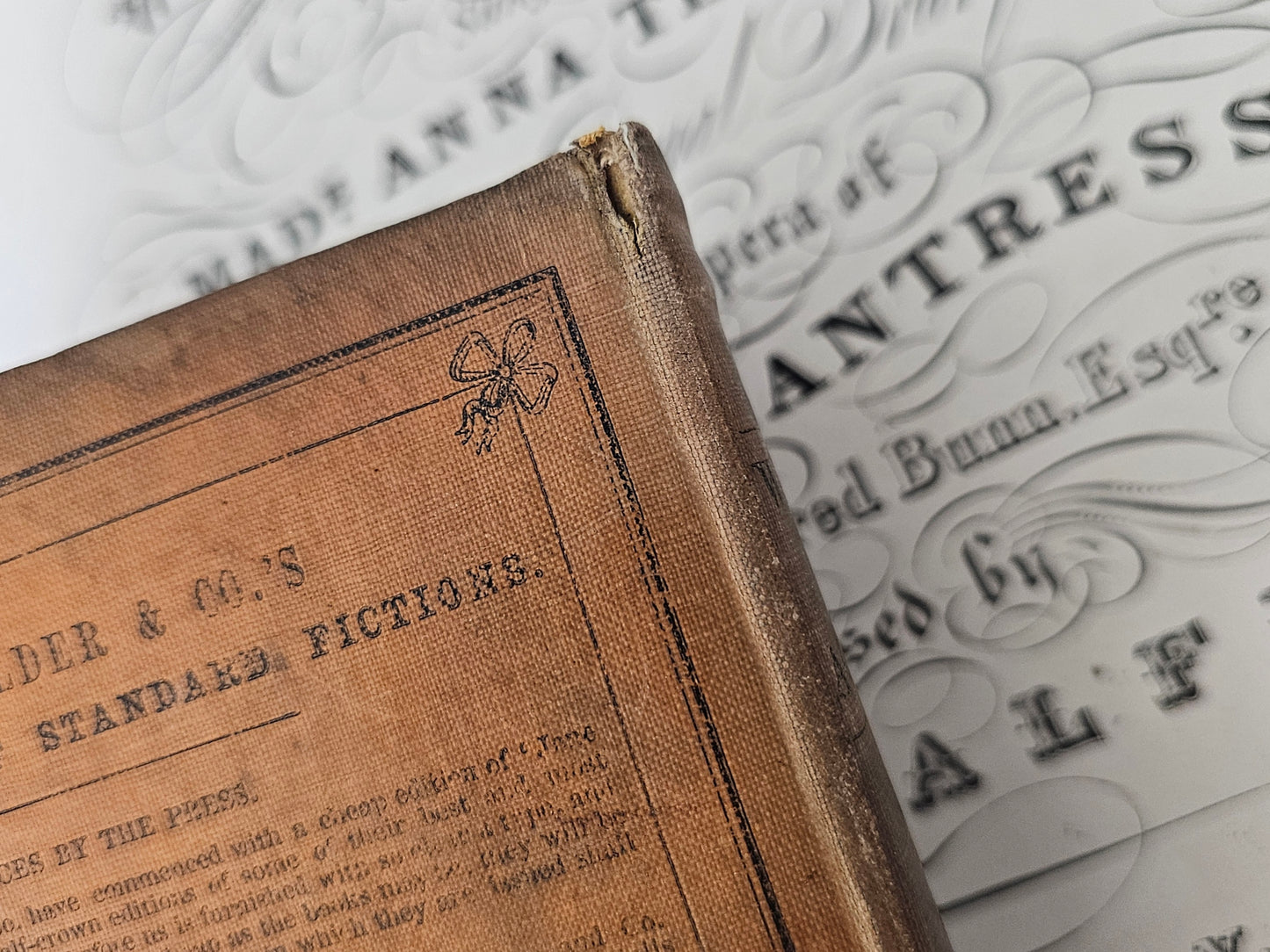 1858 Wuthering Heights by Ellis Bell & Agnes Grey by Acton Bell (Bronte) / Extremely Early Copy Published Just 11 Years After The Original