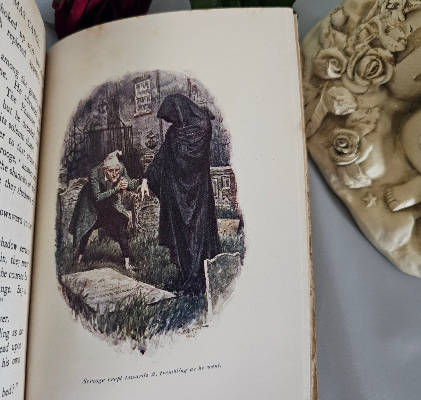 1905 A Christmas Carol by Charles Dickens / JM Dent & Co. London / Beautiful Antique Book / Illustrated by CE Brock / In Good Condition