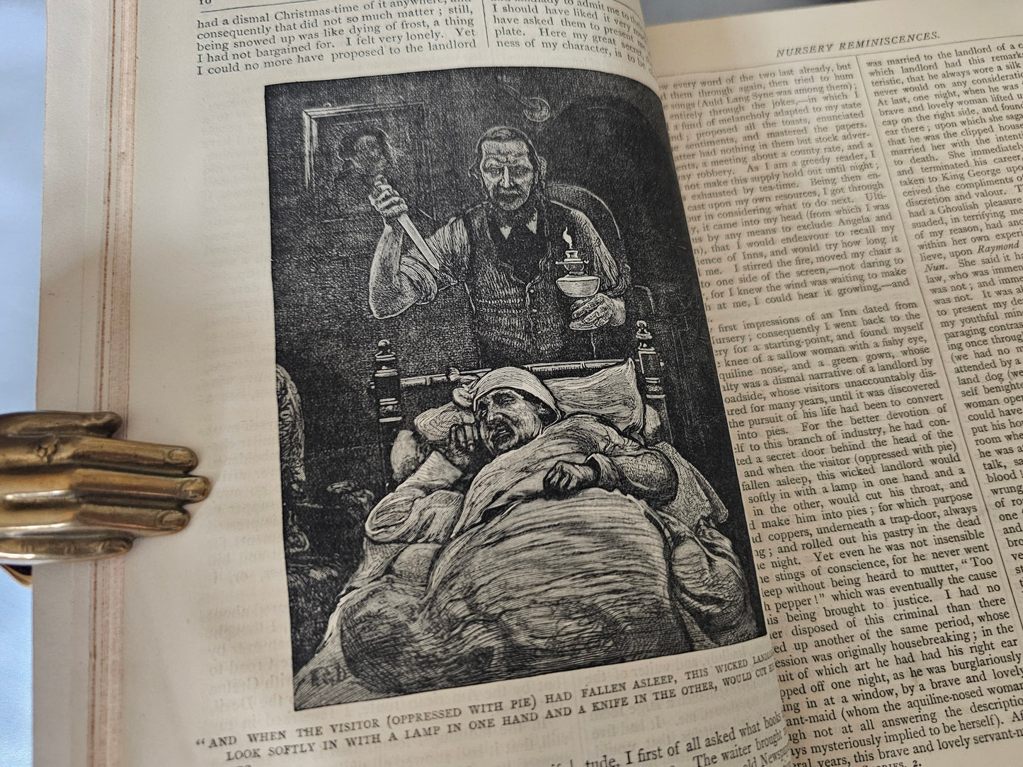 1892 Christmas Stories by Charles Dickens / NB Does NOT Include The Longer Novella A Christmas Carol / Antique Book / Leather / Large Format