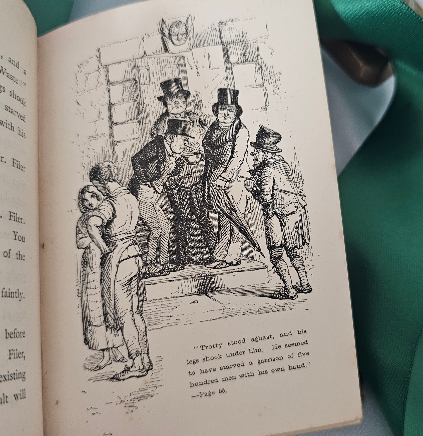 1886 The Chimes by Charles Dickens / Routledge's Pocket Library, London / Charming POCKET-SIZED Book / Illustrated / Christmas Book