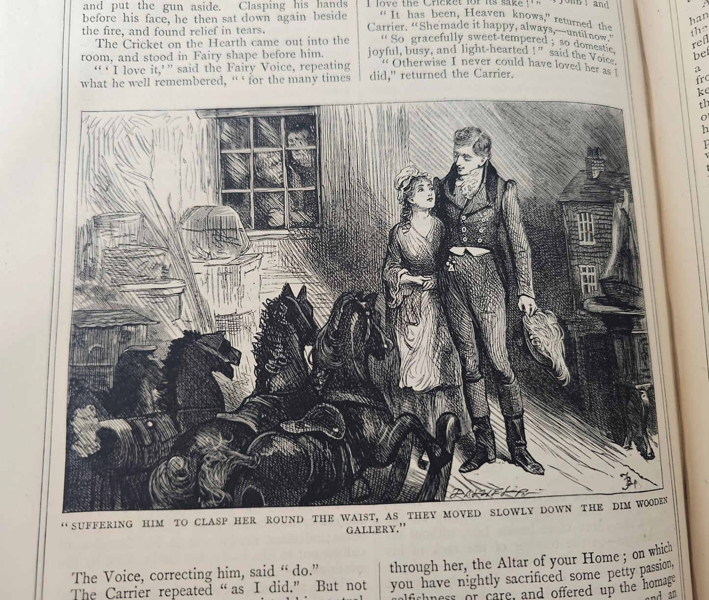 1880 Christmas Books by Charles Dickens / Chapman and Hall, London / Five Christmas Stories / Illustrated / A Christmas Carol / Un-Read Copy