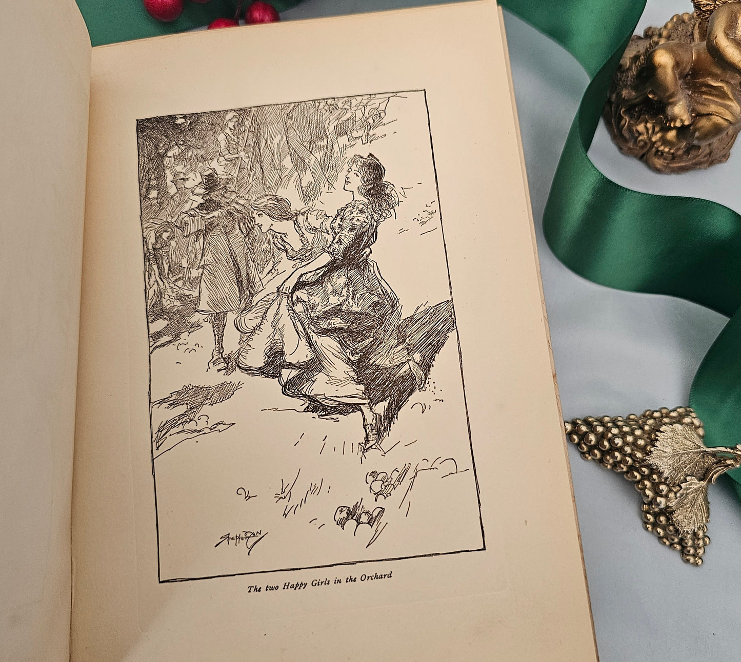 1902 Christmas Books by Charles Dickens / The Gresham Publishing Company / Illustrated / Antique Art Nouveau Christmas Book / Vintage Xmas