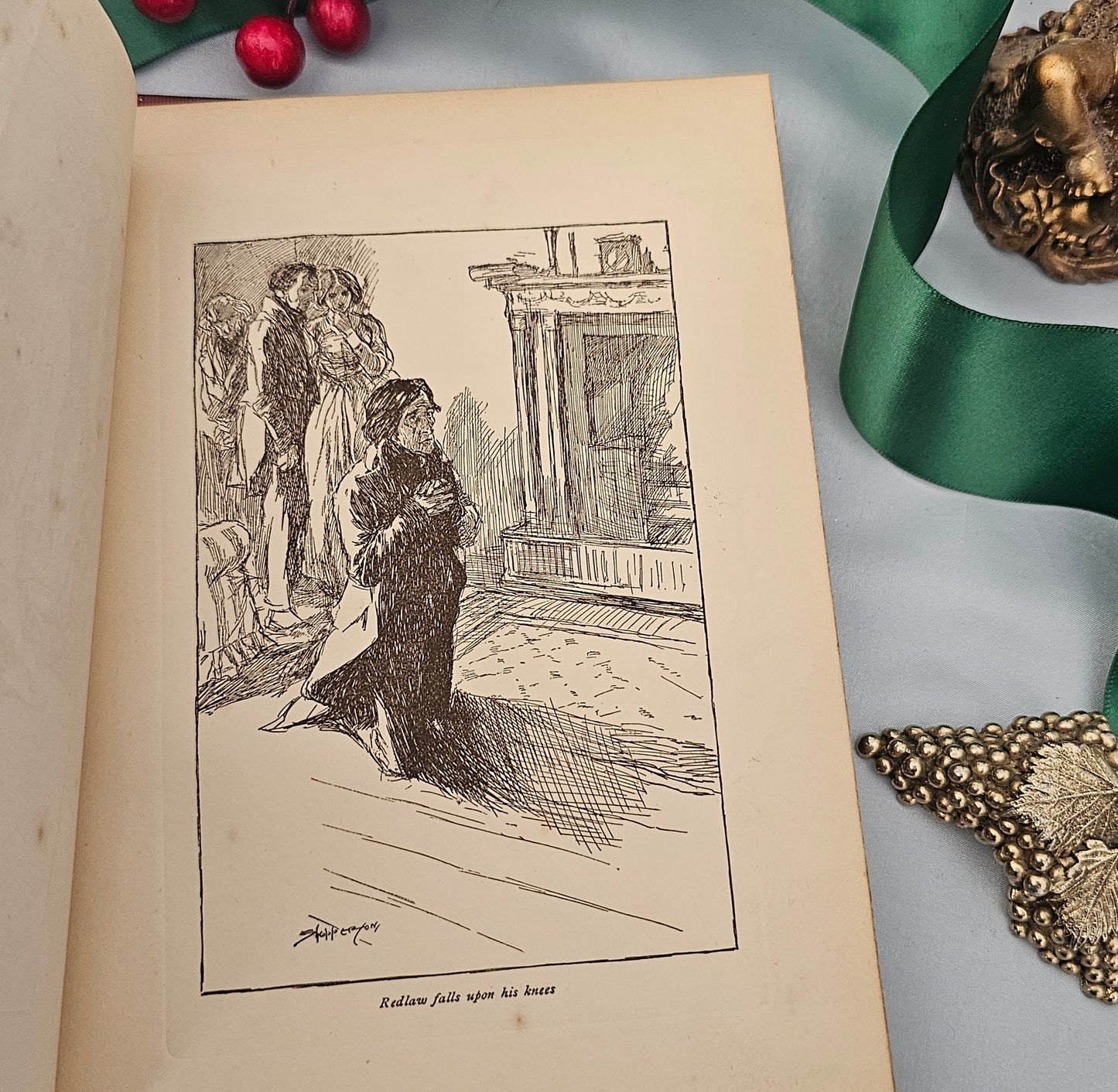 1902 Christmas Books by Charles Dickens / The Gresham Publishing Company / Illustrated / Antique Art Nouveau Christmas Book / Vintage Xmas