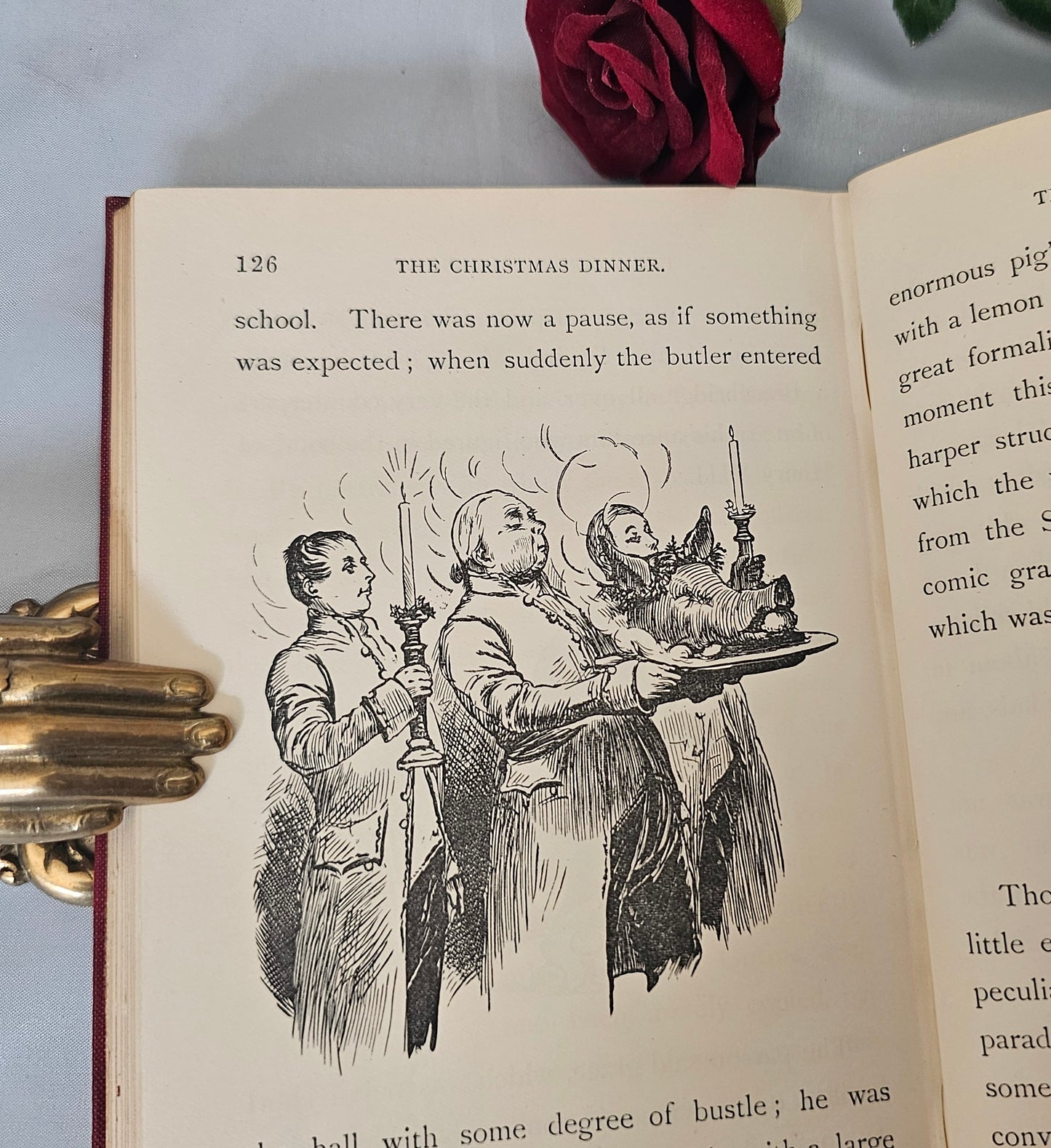 1903 Old Christmas From the Sketch Book of Washington Irving / Macmillan & Co., London / Illustrated / Antique Book In Very Good Condition