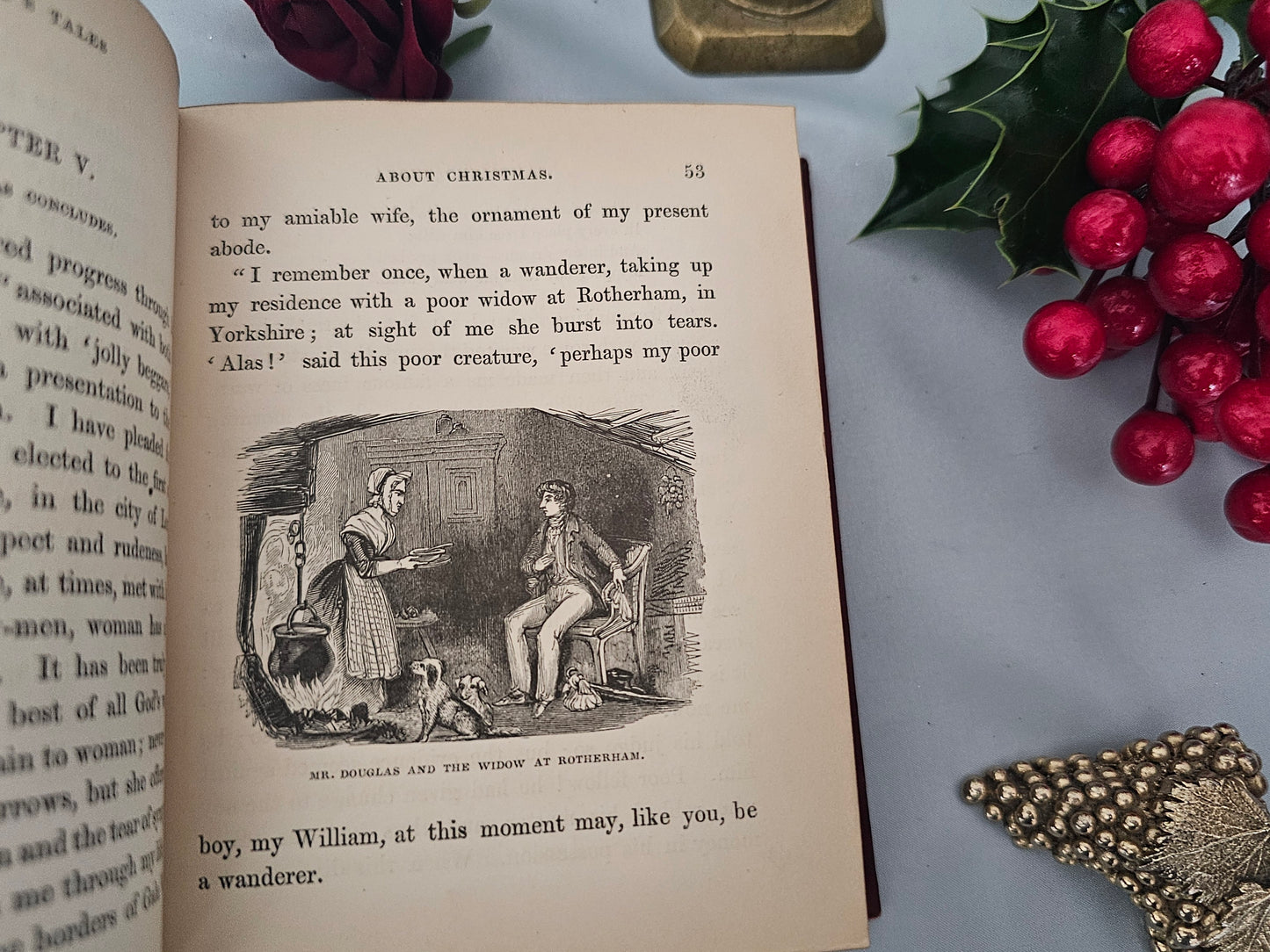 1882 Tales About Christmas and New Year's Day by Peter Parley / William Tegg, London / Many Black and White Illustrations / Good Condition