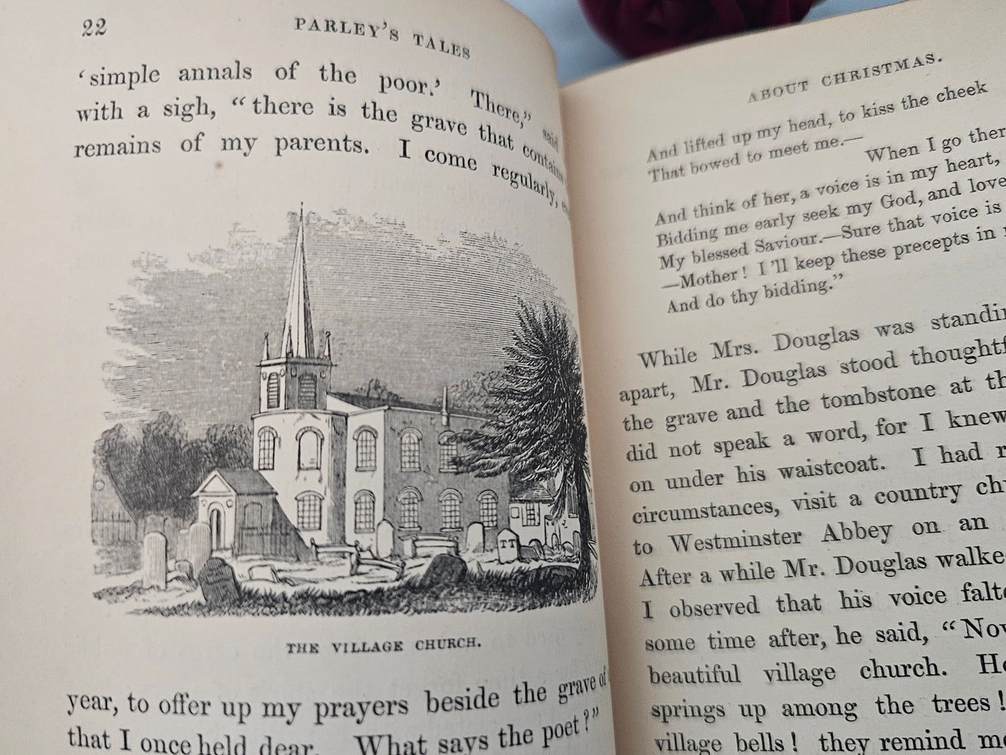 1882 Tales About Christmas and New Year's Day by Peter Parley / William Tegg, London / Many Black and White Illustrations / Good Condition