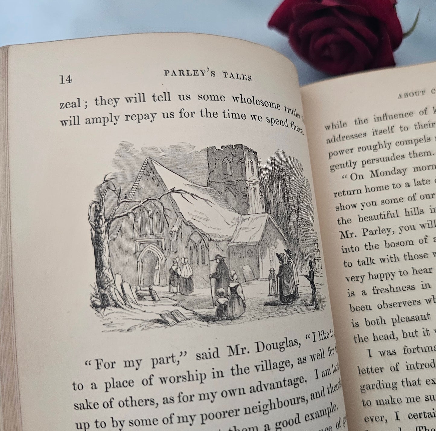 1882 Tales About Christmas and New Year's Day by Peter Parley / William Tegg, London / Many Black and White Illustrations / Good Condition