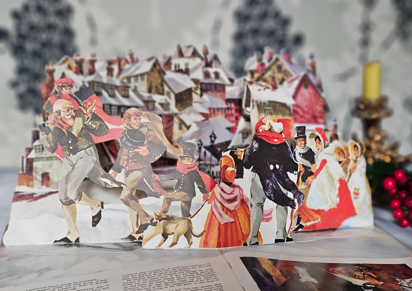 1970s Pop-Up A Christmas Carol by Charles Dickens / Wonderful Vintage Pop-Up With Three 3D Scenes / Hallmark / In Very Good Condition