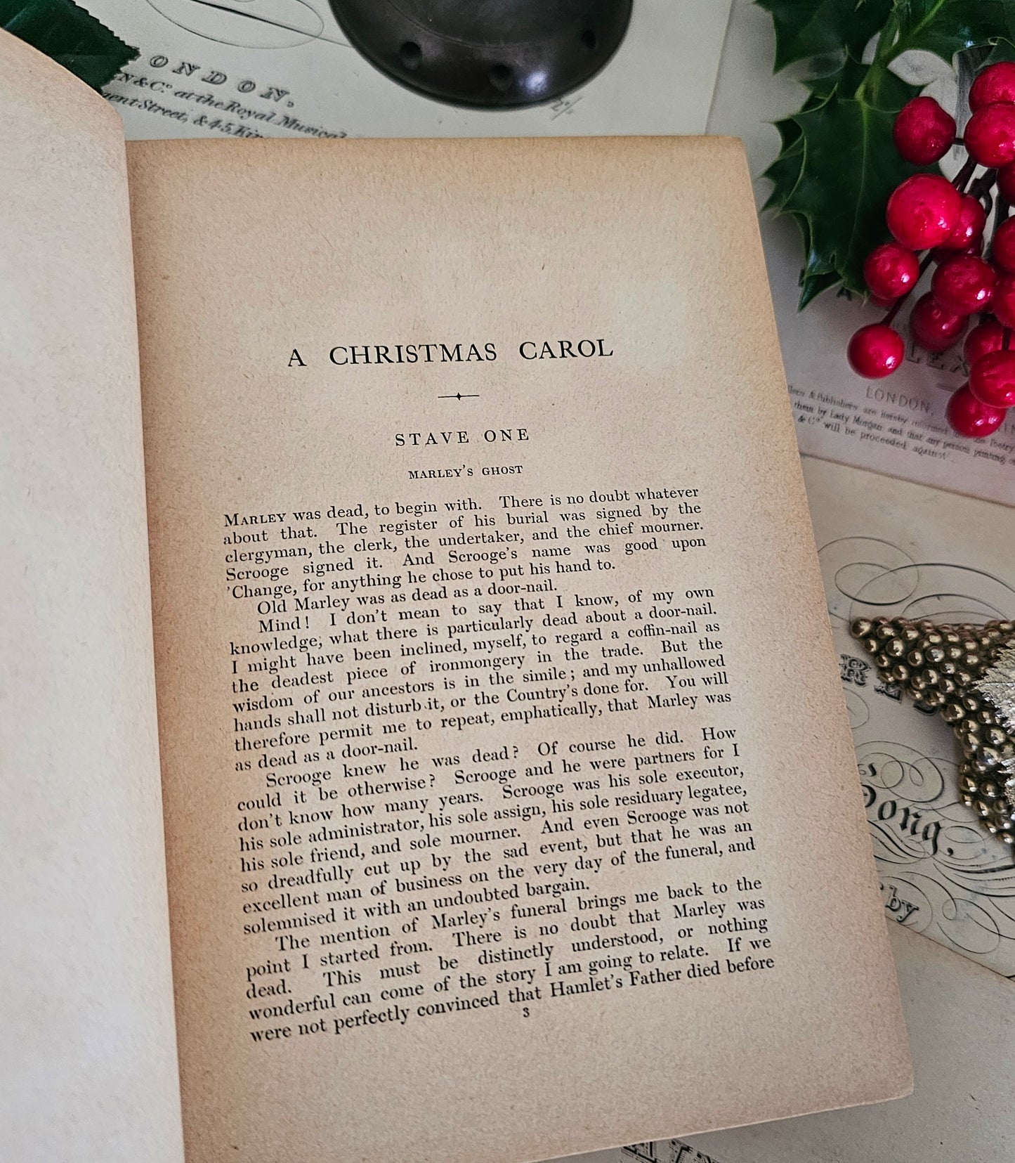 1910s Christmas Books by Charles Dickens / Griffith Farran Browne & Co. Ltd, London / Five Christmas Stories / Includes A Christmas Carol