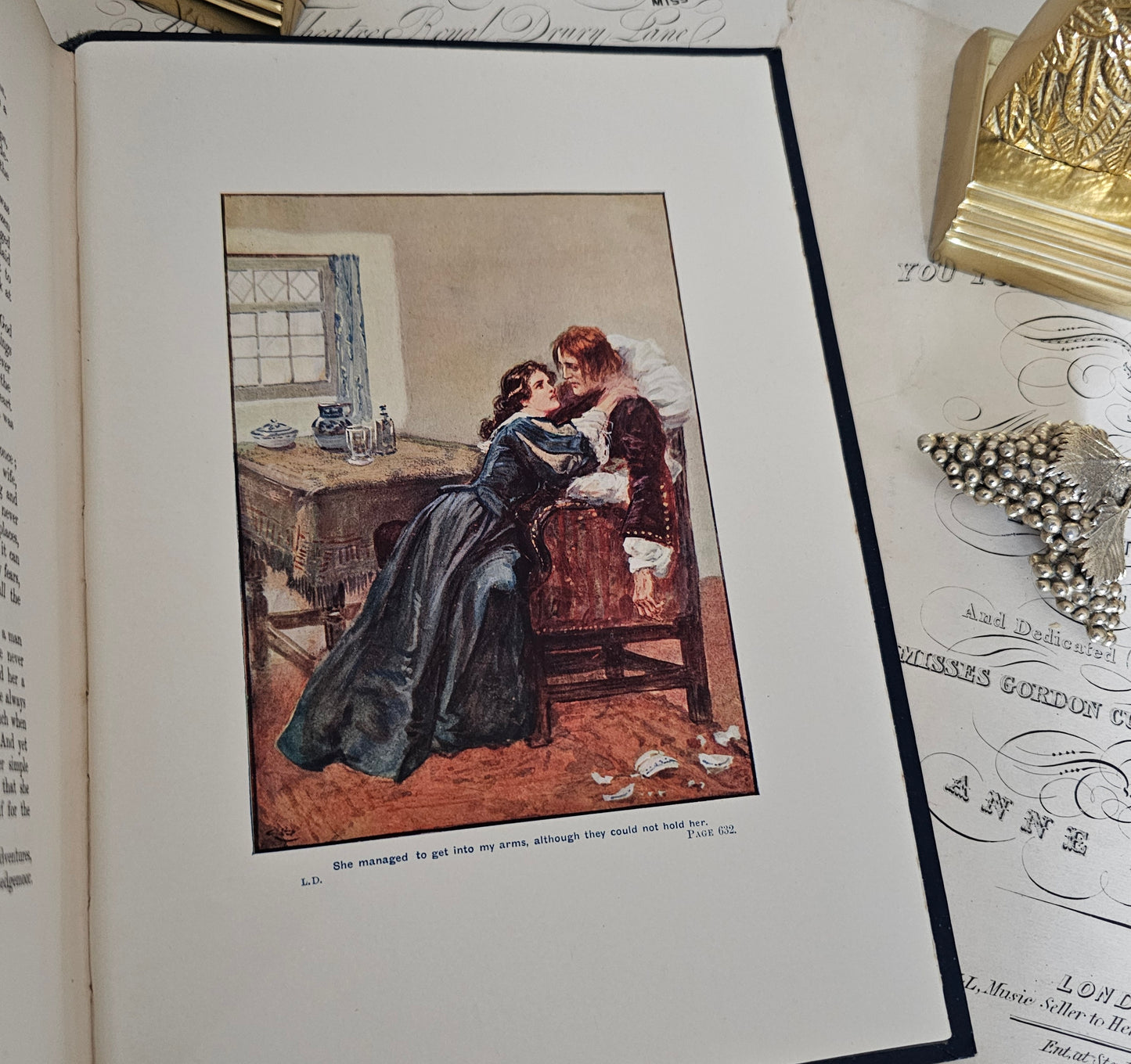 1910s Lorna Doone by RD Blackmore / W&R Chambers, London / Beautiful Large-Format Antique Edition / Richly Illustrated in Colour and Line