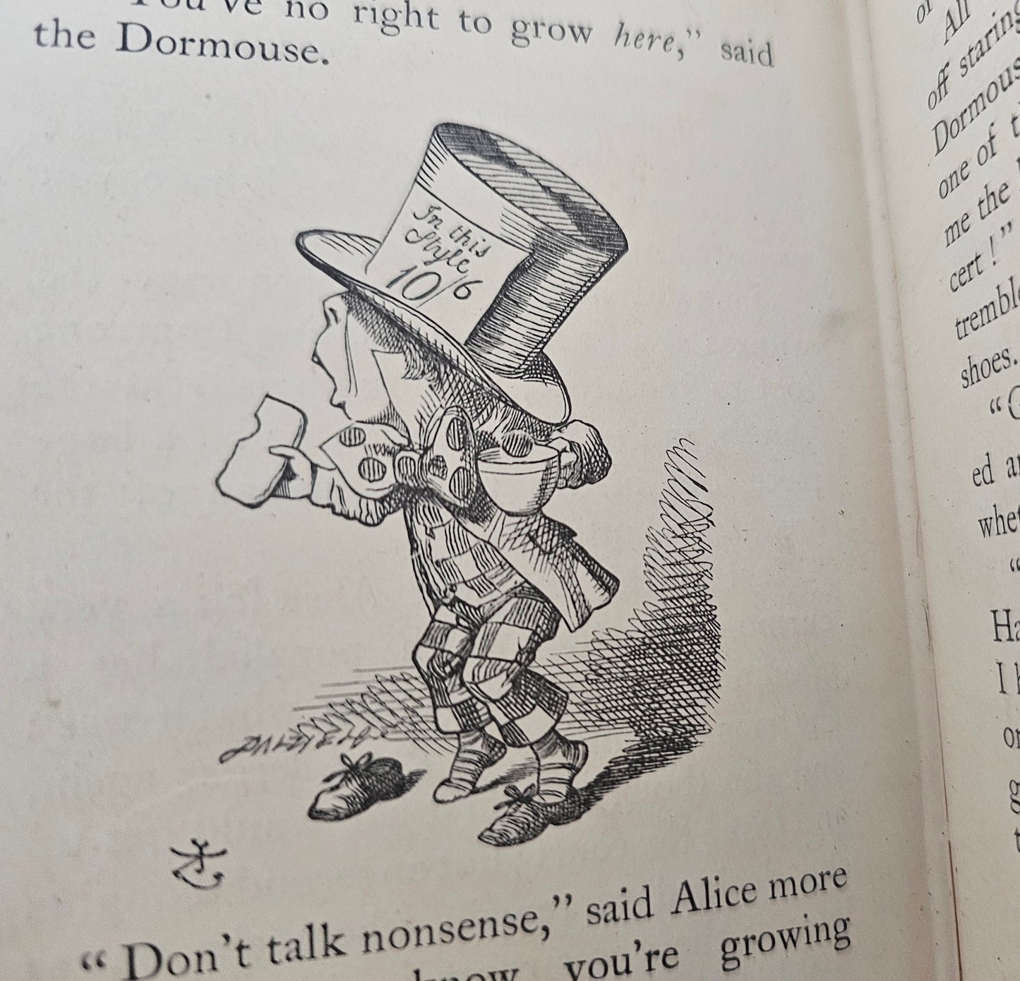 1911 Alice's Adventures in Wonderland by Lewis Carroll / Antique Pocket Edition / Macmillan / Illustrated by John Tenniel / With Some Wear