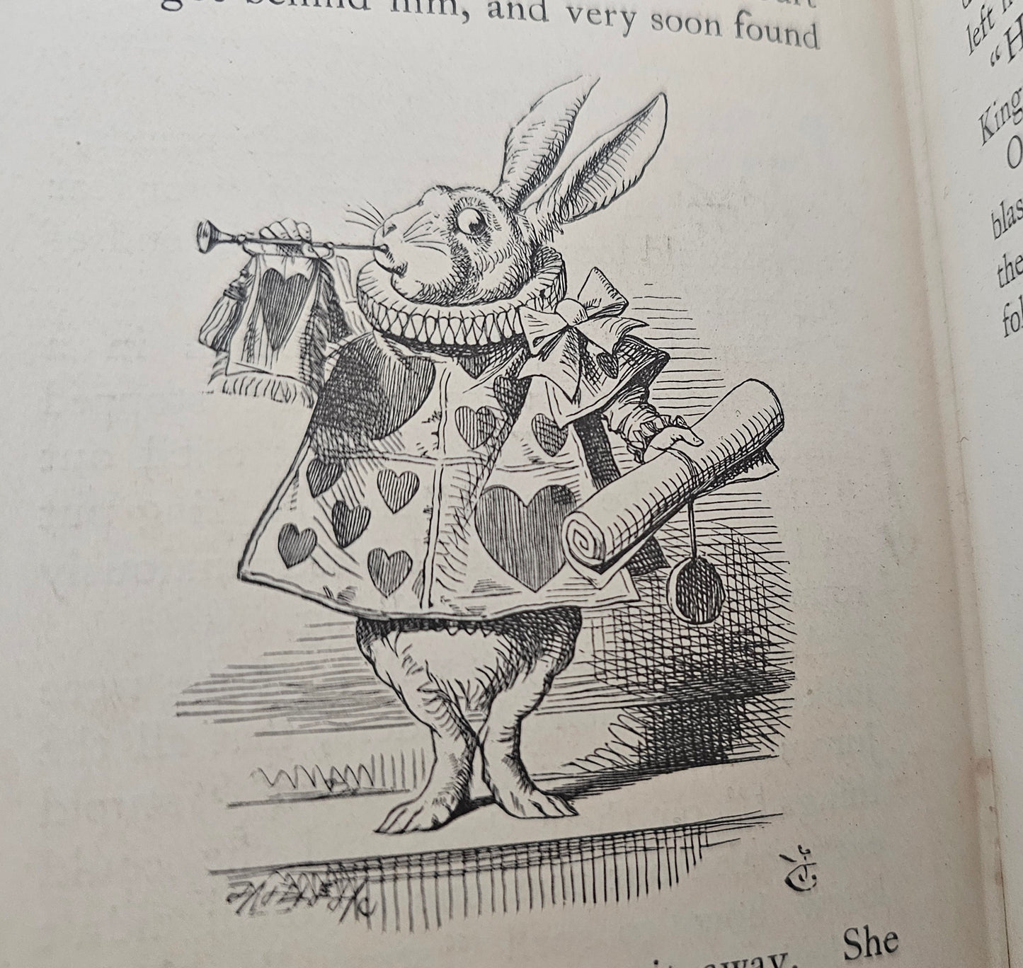 1911 Alice's Adventures in Wonderland by Lewis Carroll / Antique Pocket Edition / Macmillan / Illustrated by John Tenniel / With Some Wear