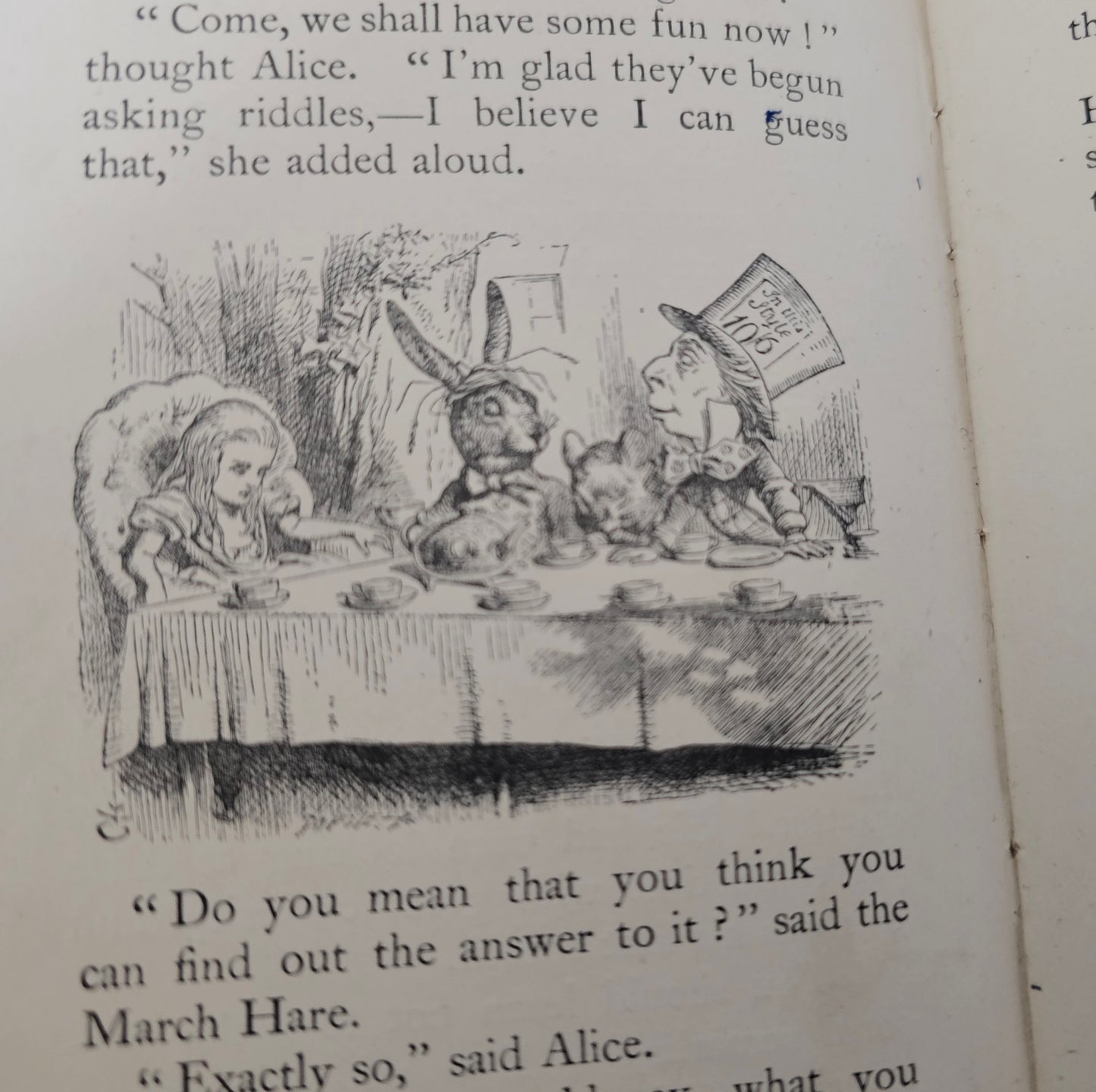 1911 Alice's Adventures in Wonderland by Lewis Carroll / Antique Pocket Edition / Macmillan / Illustrated by John Tenniel / With Some Wear