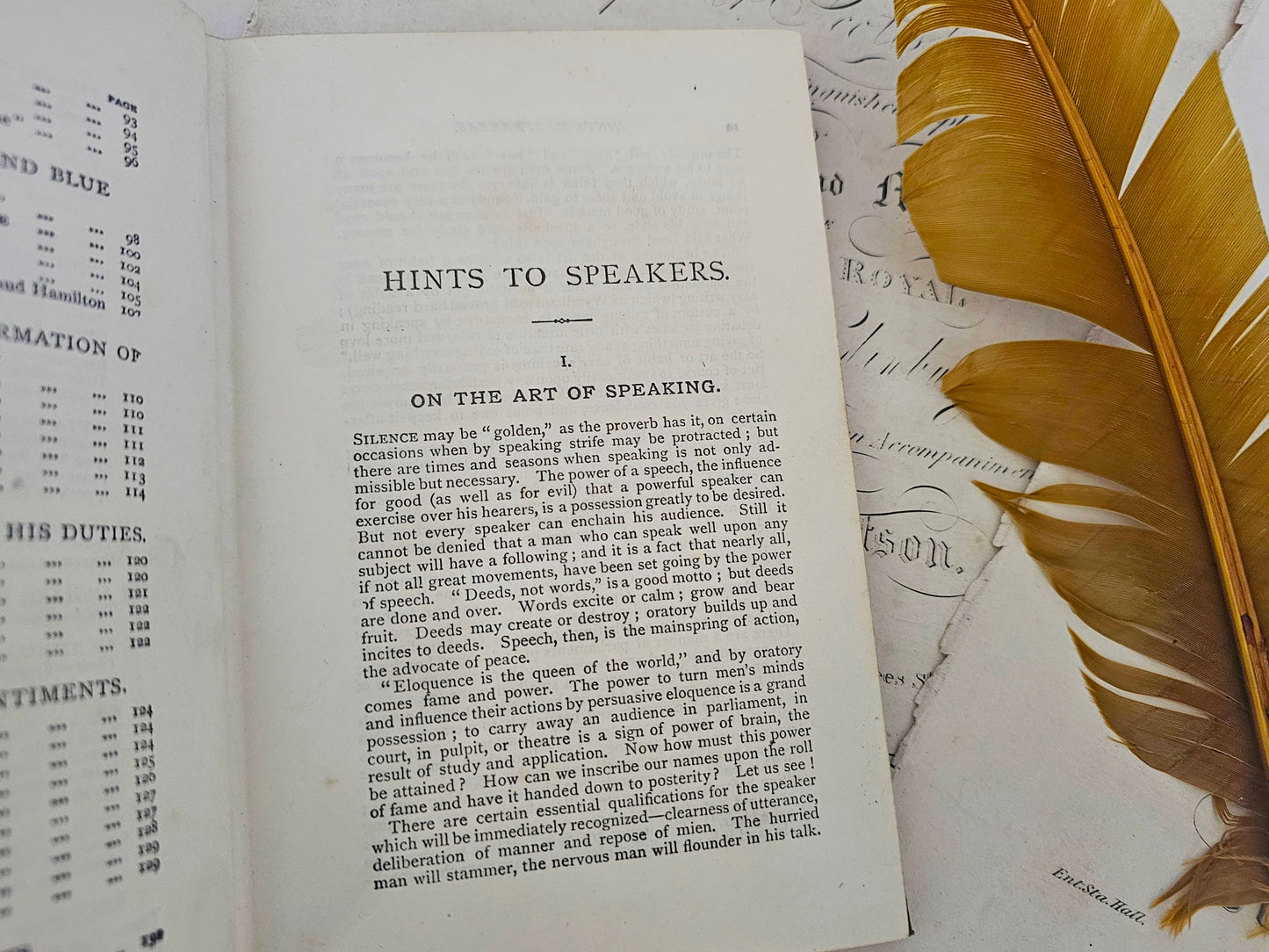 1890s Speeches and Toasts: How to Make and Propose Them / Lovely Antique Hardback Book / In Good Condition / Vintage Advertisements