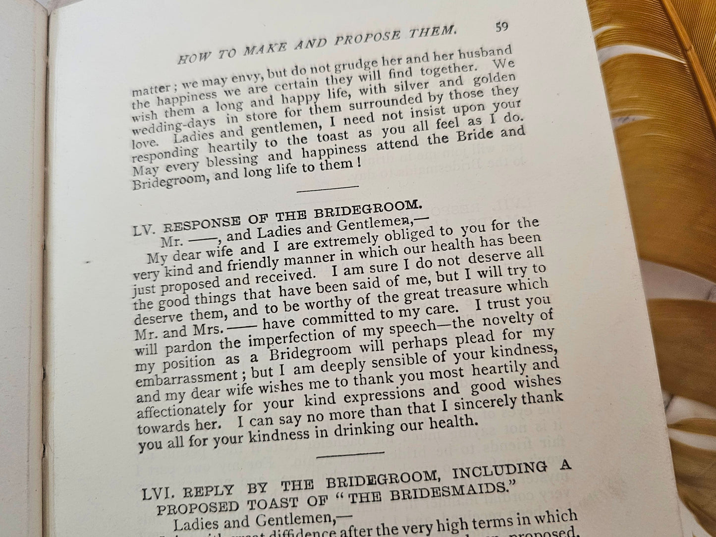 1890s Speeches and Toasts: How to Make and Propose Them / Lovely Antique Hardback Book / In Good Condition / Vintage Advertisements