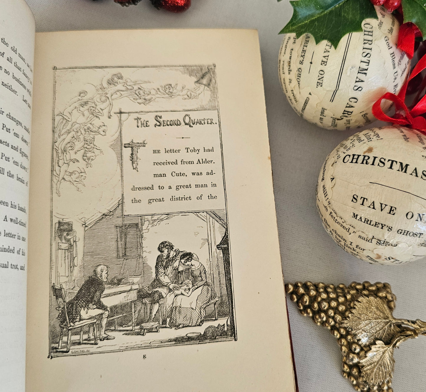 1886 The Chimes A Goblin Story by Charles Dickens / One of the Five Christmas Books / Chapman & Hall / Early Re-Issue of 1844 First Edition