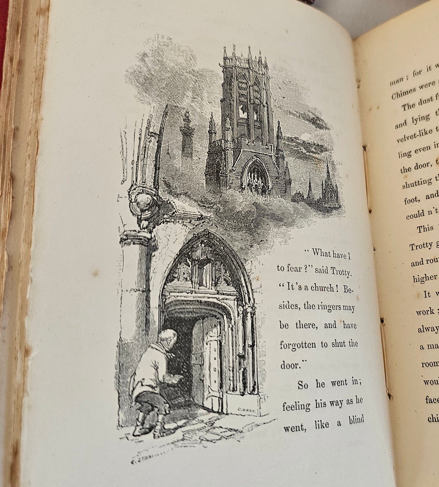 1886 The Chimes A Goblin Story by Charles Dickens / One of the Five Christmas Books / Chapman & Hall / Early Re-Issue of 1844 First Edition