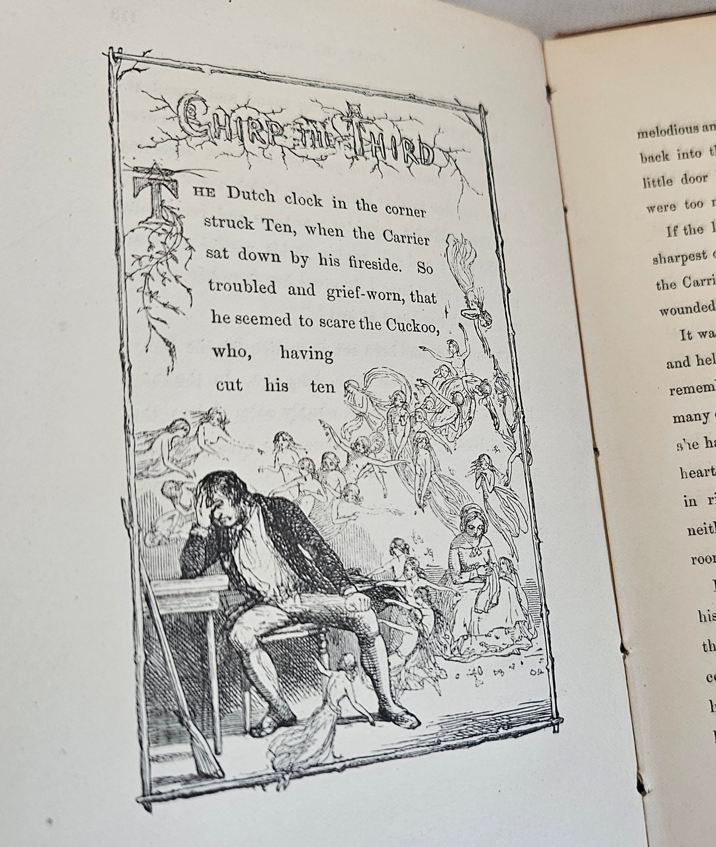 1886 The Cricket on the Hearth by Charles Dickens / Christmas Book / Chapman & Hall / First Re-Issue of 1845 First Edition / A Little Shaken