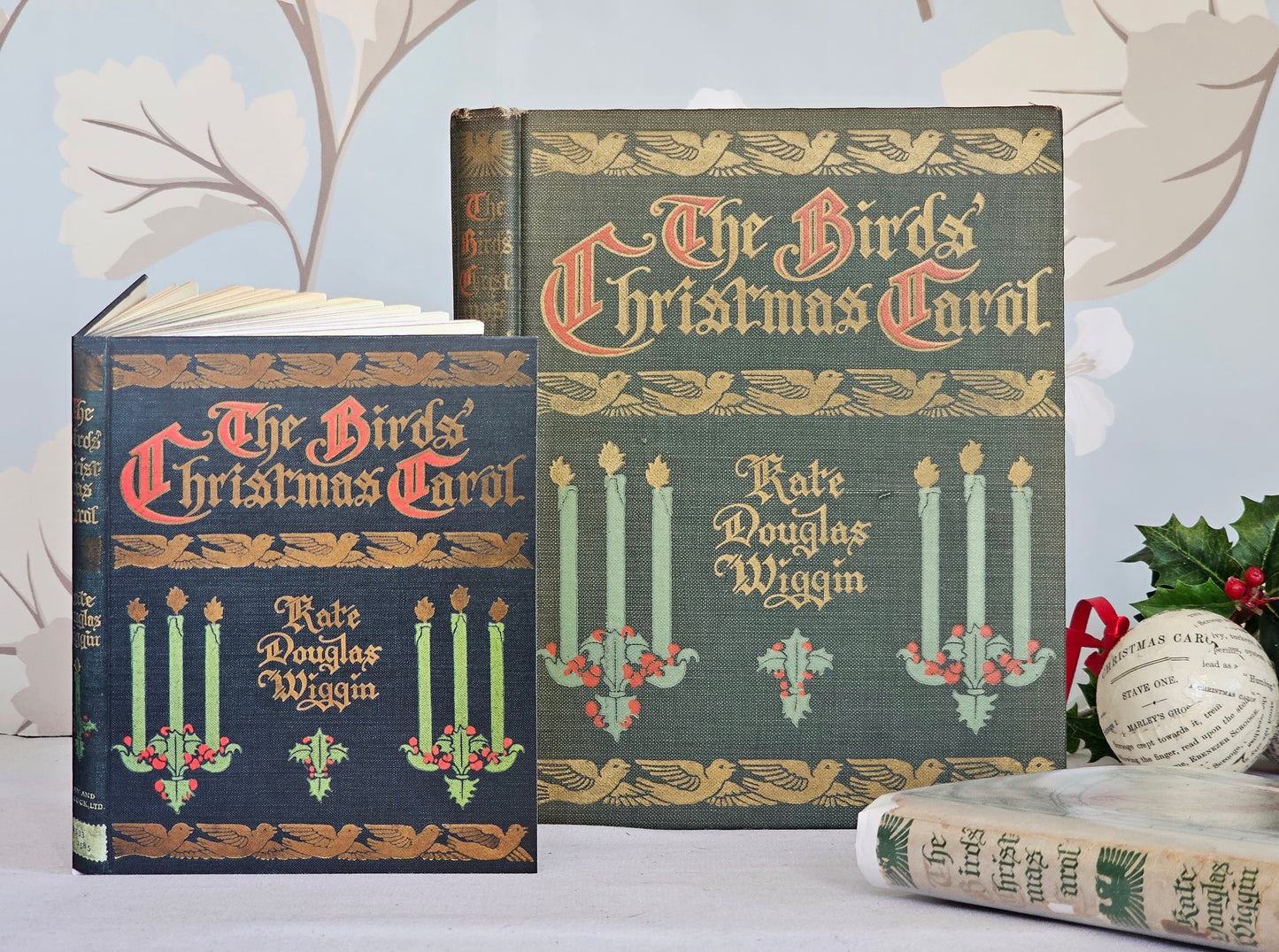 1912 The Bird's Christmas Carol by Kate Douglas Wiggin / Houghton Mifflin Company / Dust Wrapper / Also Sent With Matching Christmas Card