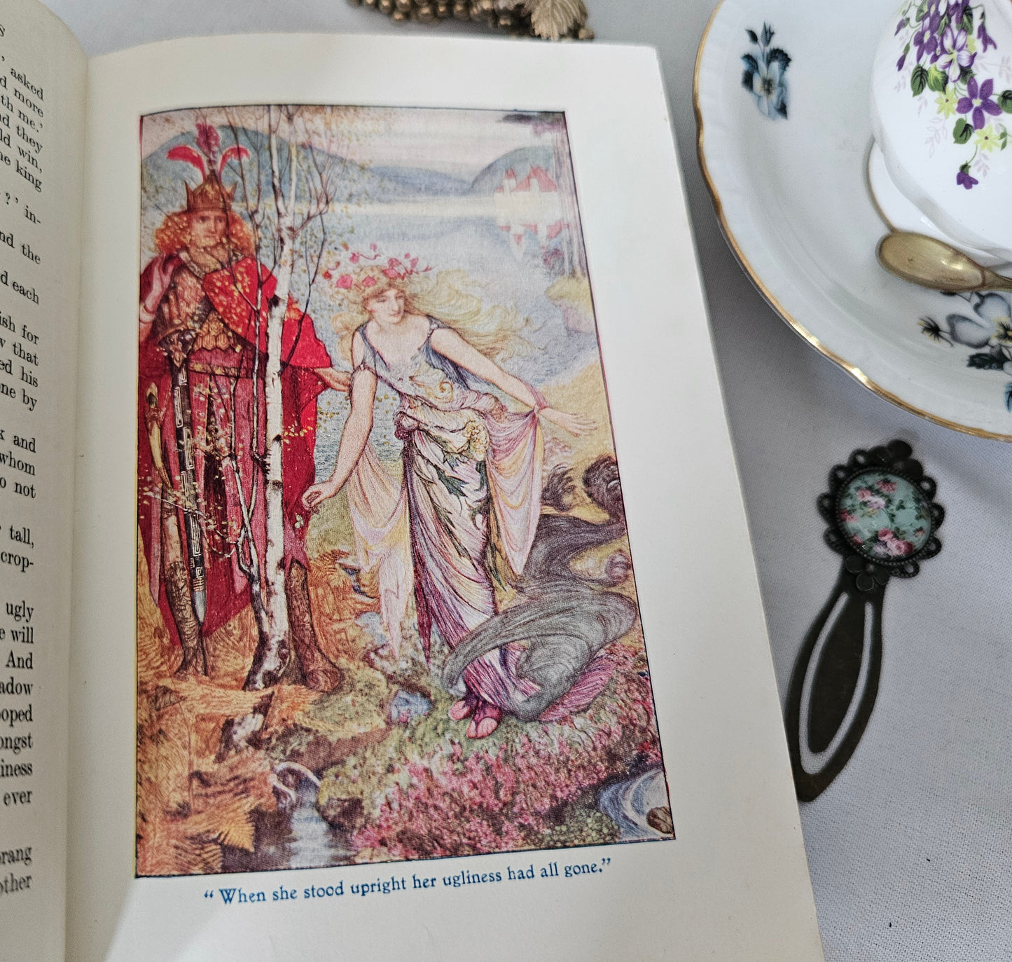 1934 The Lilac Fairy Book Edited by Andrew Lang / Longmans Green & Co London / Beautiful Vintage Book / Richly Illustrated / 6 Colour Plates