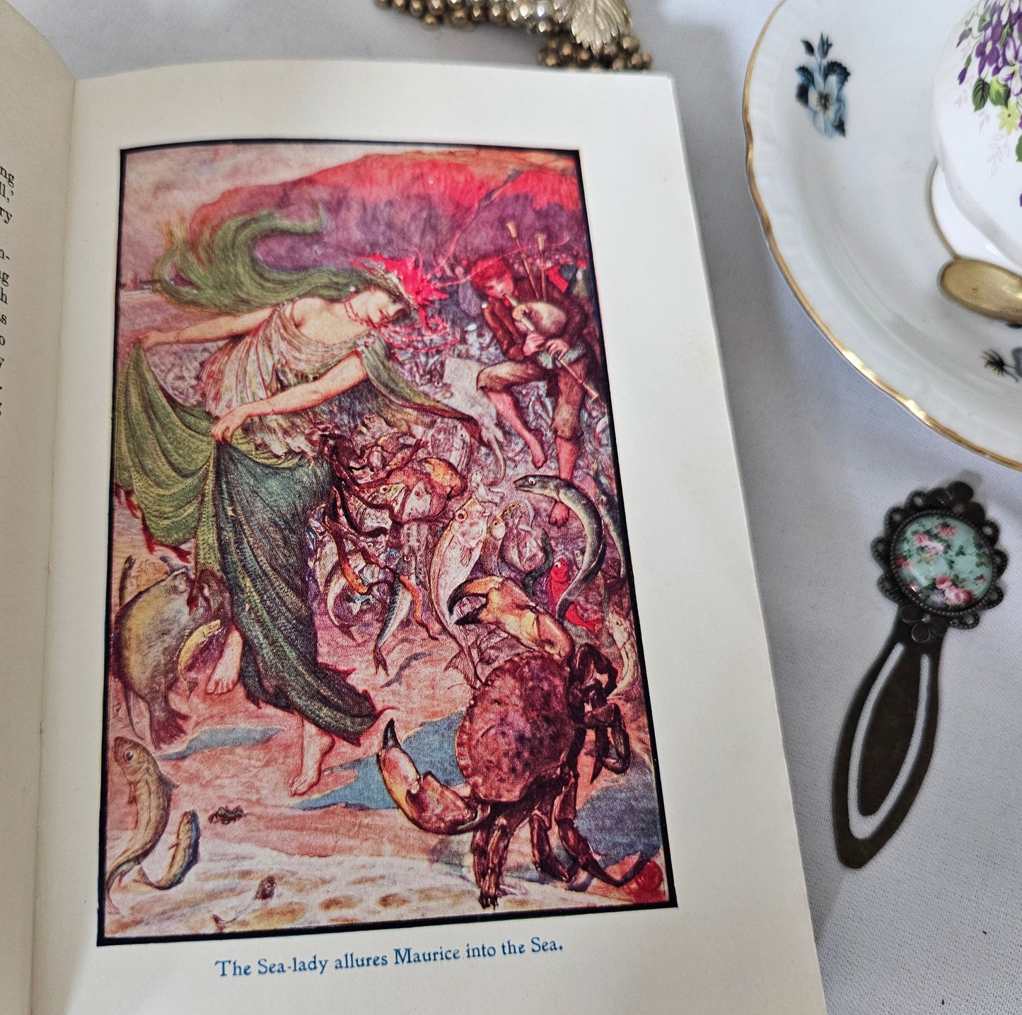 1934 The Lilac Fairy Book Edited by Andrew Lang / Longmans Green & Co London / Beautiful Vintage Book / Richly Illustrated / 6 Colour Plates