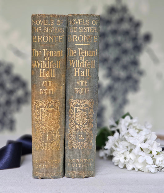 1898 The Tenant of Wildfell Hall by Anne Bronte in Two Volumes / Downey & Co., London / Lovely Antique Books / In Good Condition