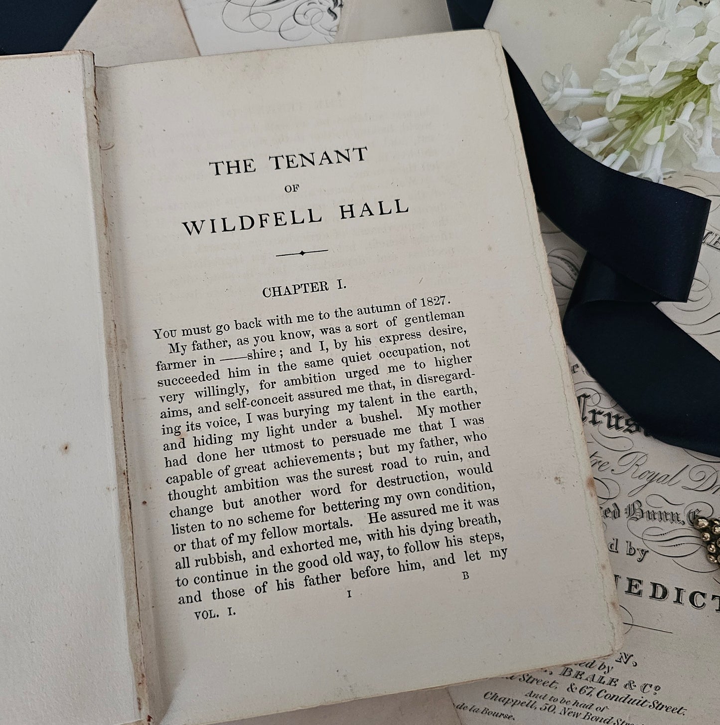 1898 The Tenant of Wildfell Hall by Anne Bronte in Two Volumes / Downey & Co., London / Lovely Antique Books / In Good Condition