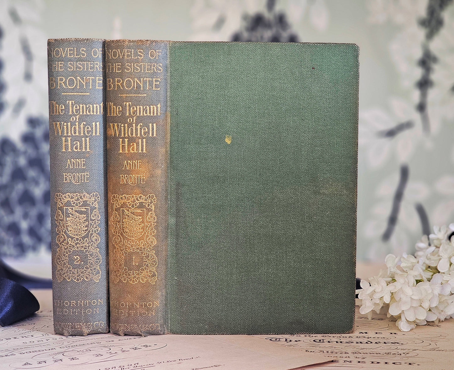 1898 The Tenant of Wildfell Hall by Anne Bronte in Two Volumes / Downey & Co., London / Lovely Antique Books / In Good Condition