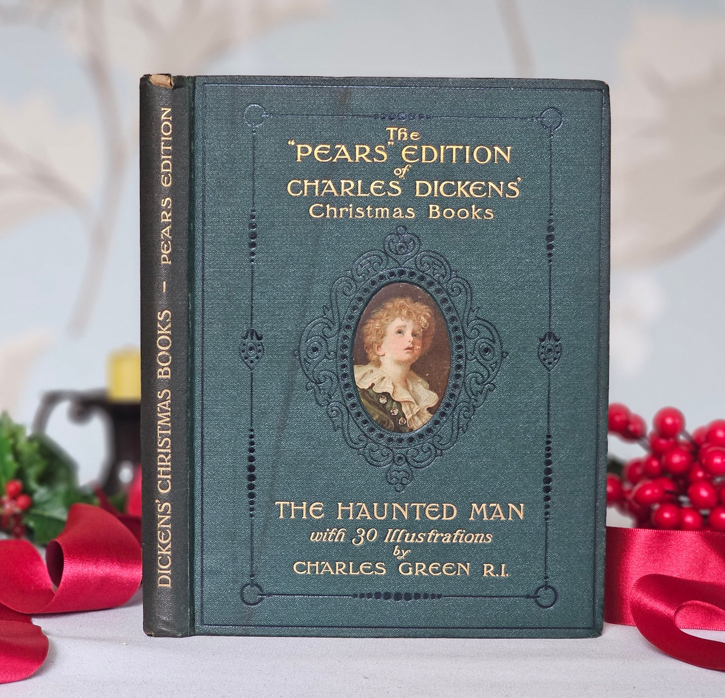 The Haunted Man by Charles Dickens / 1912, The Pears Edition of Dickens' Christmas Books / A Beautiful Antique Copy of the Christmas Novella