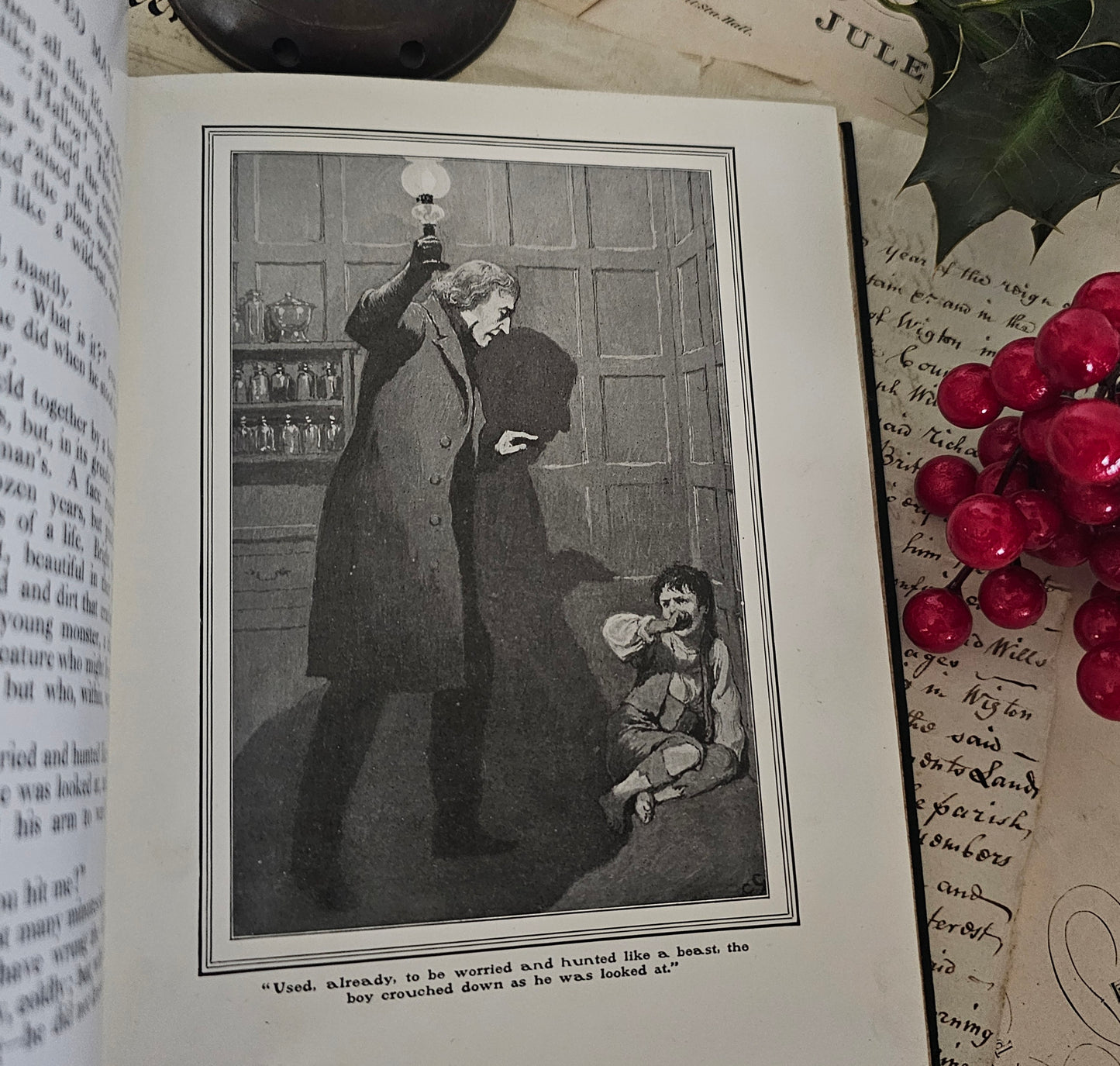 The Haunted Man by Charles Dickens / 1912, The Pears Edition of Dickens' Christmas Books / A Beautiful Antique Copy of the Christmas Novella