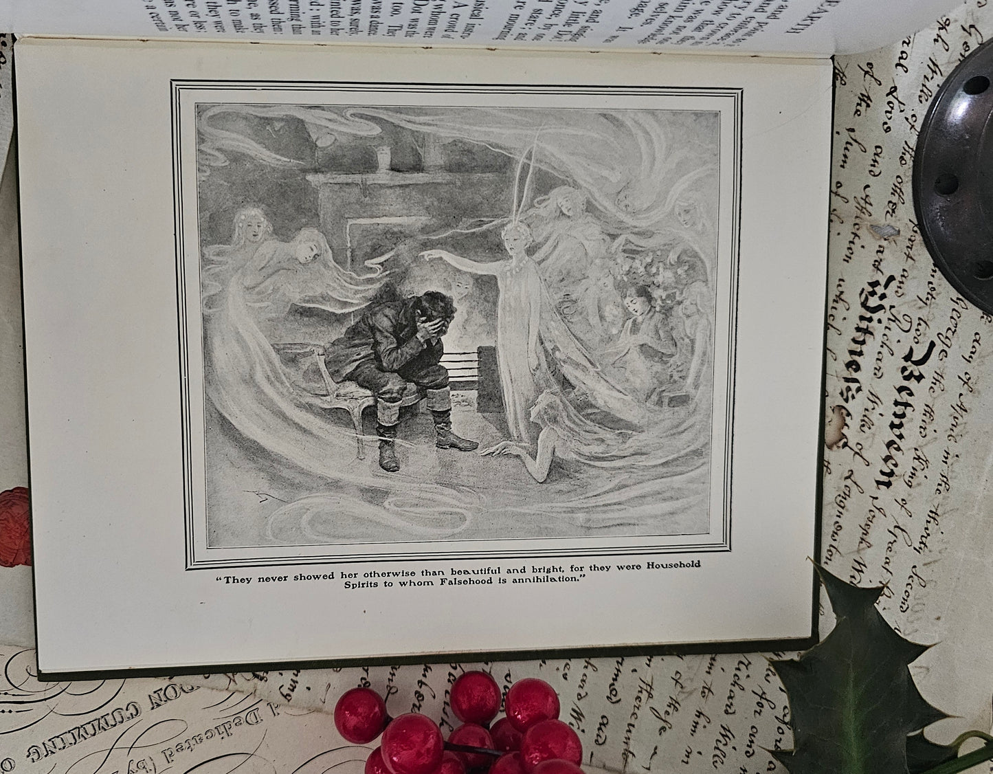 1912 The Cricket on the Hearth by Charles Dickens / The Pears Centenary Edition of Dickens' Christmas Books / Richly Illustrated