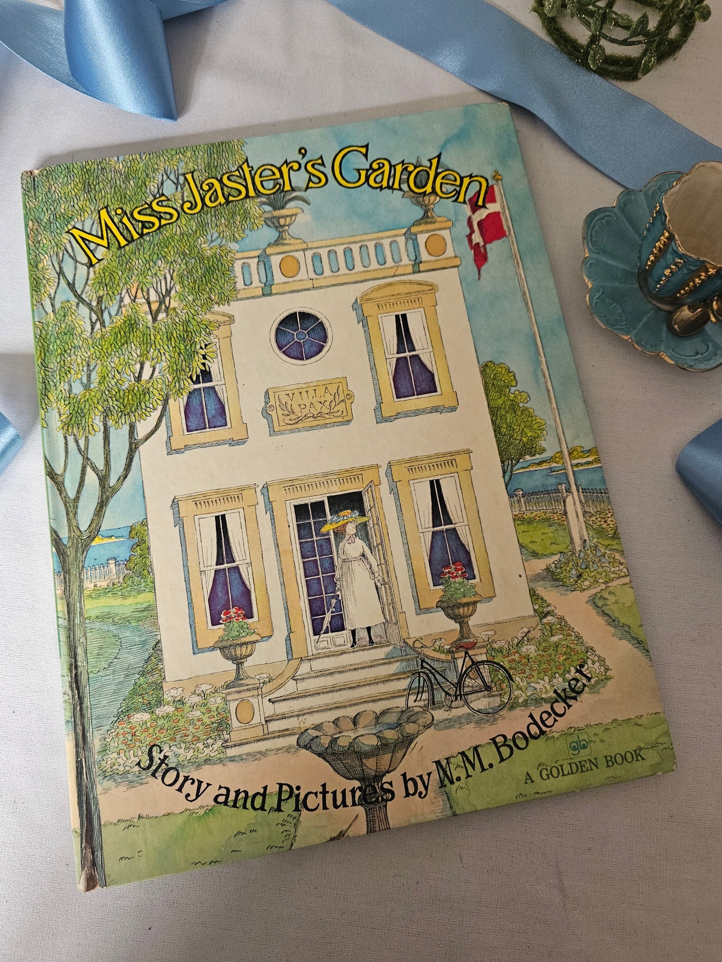 1972 Miss Jaster's Garden by NM Bodecker / Golden Press / Delightfully Illustrated Large-Format Vintage Children's Book