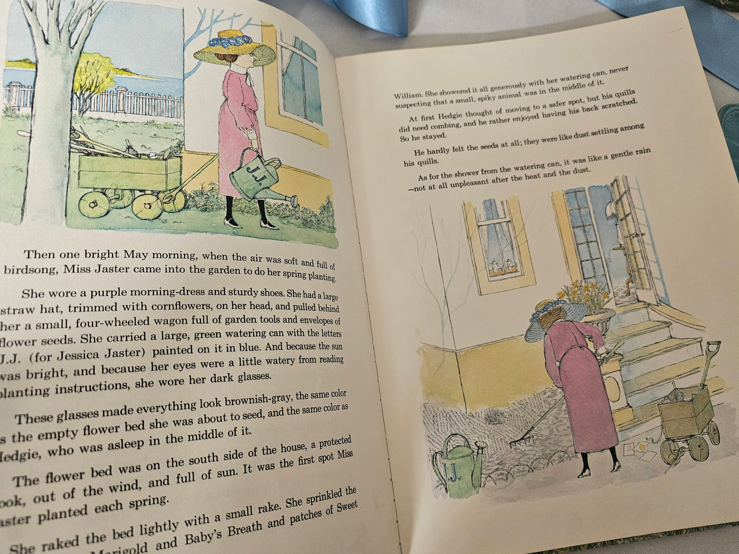 1972 Miss Jaster's Garden by NM Bodecker / Golden Press / Delightfully Illustrated Large-Format Vintage Children's Book